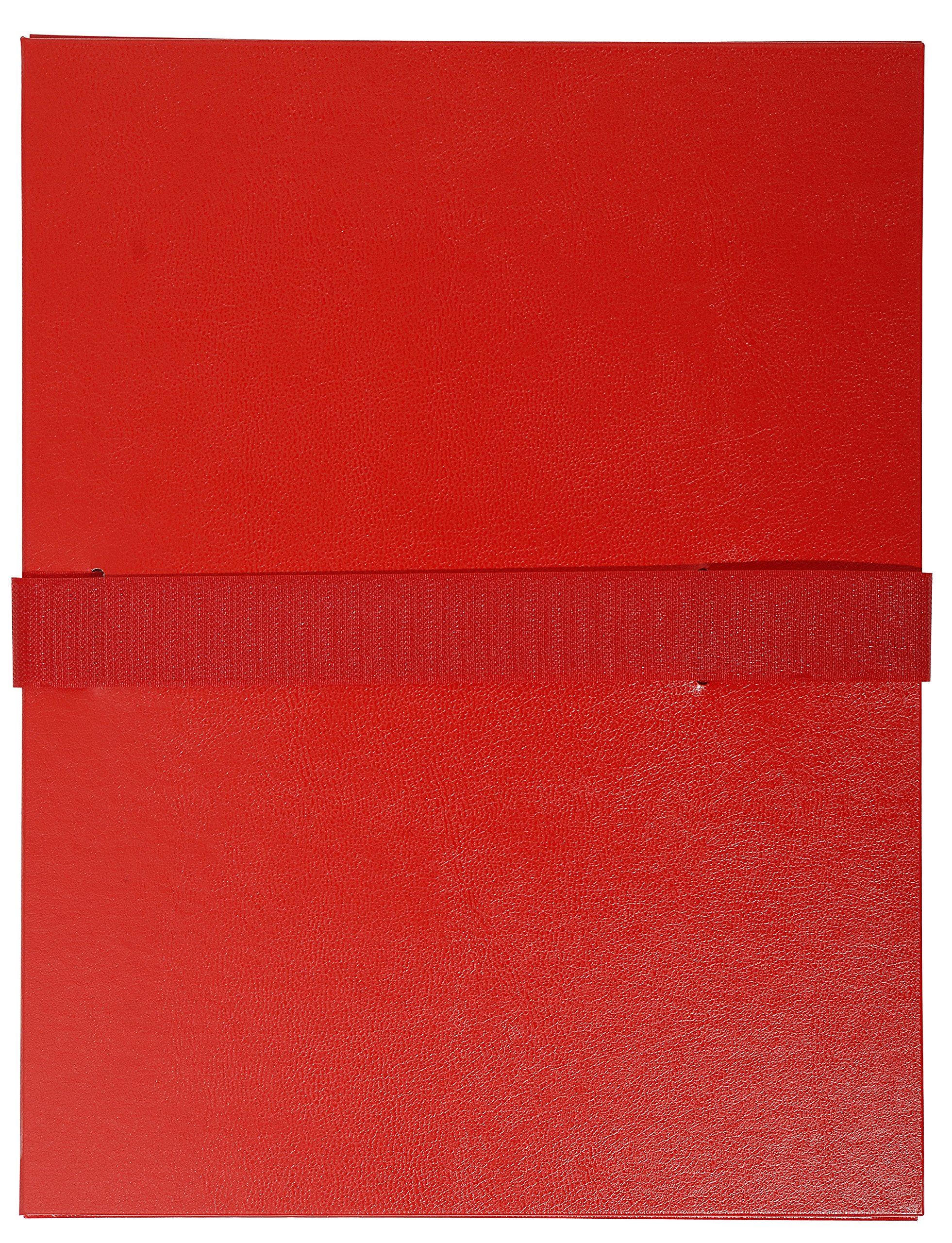 Exacompta Expanding Folders Balacron 2645E A4 Red Cardboard 24 X 32 Cm Pack Of 10