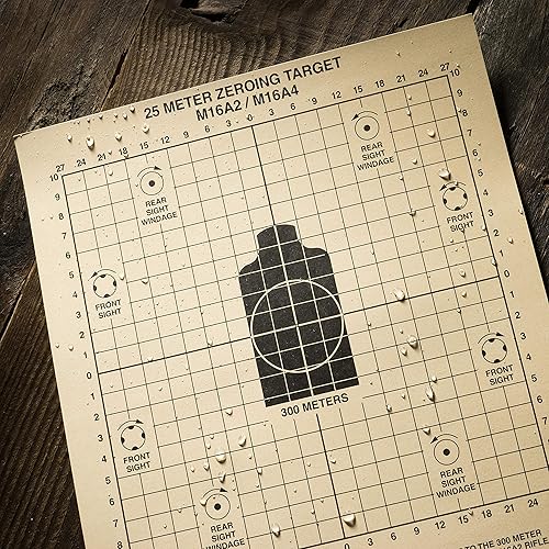 Miniatura 5 de Rite in the Rain Objetivo resistente a la intemperie de 820ft 8 12 pulgadas x 11 pulgadas bronceado M16A2  M16A4 frontal parte trasera de carabina