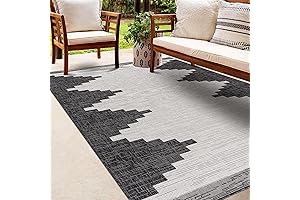 Hautloom Djugun AzTex Outdoor Rug - Patio Deck Rug - Weather Resistant...