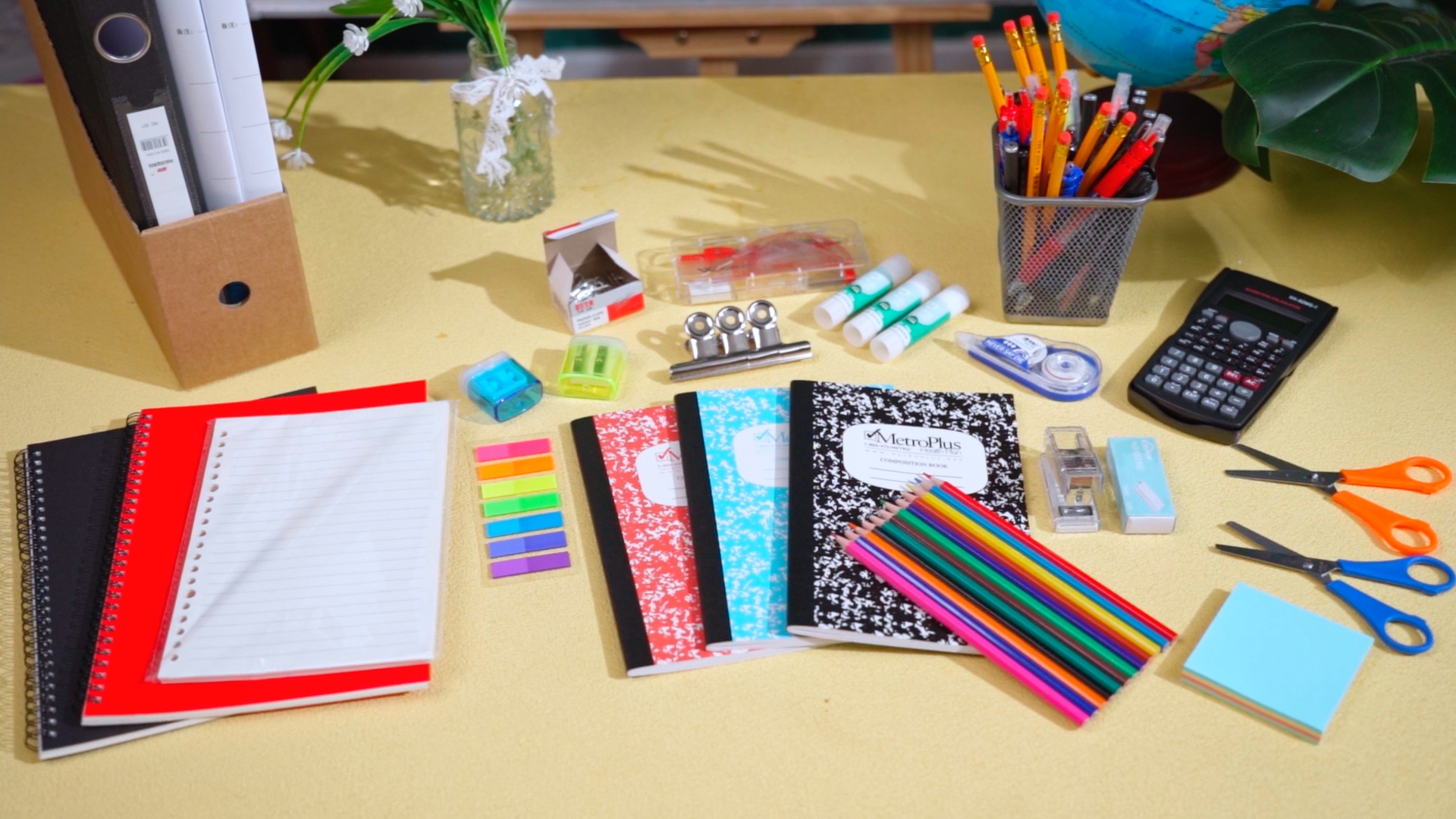 68 Pcs Back To School Supplies Kit For Kids - Primary & Middle School Stationery Bundle With Backpack (Blue)