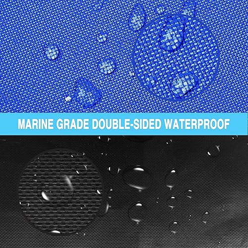 Miniatura 6 de Guardian Vanguard Funda para lancha remolcable 480D de 14 a 16 pies, 100% impermeable, de grado marino, se adapta a casco V, lanchas de pesca,