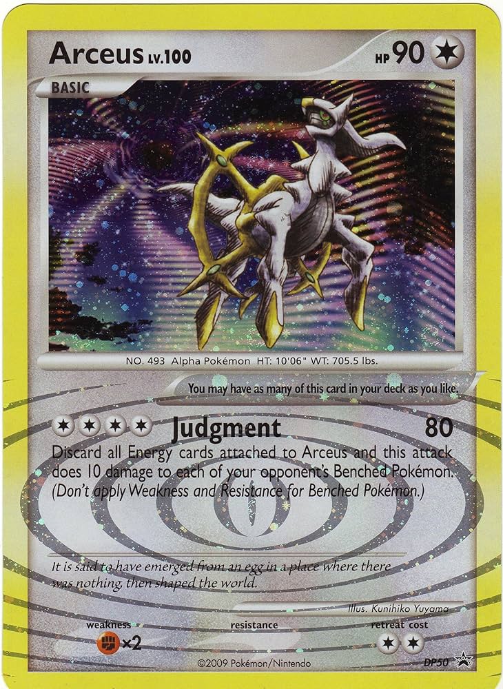 Arceus Karte Englisch