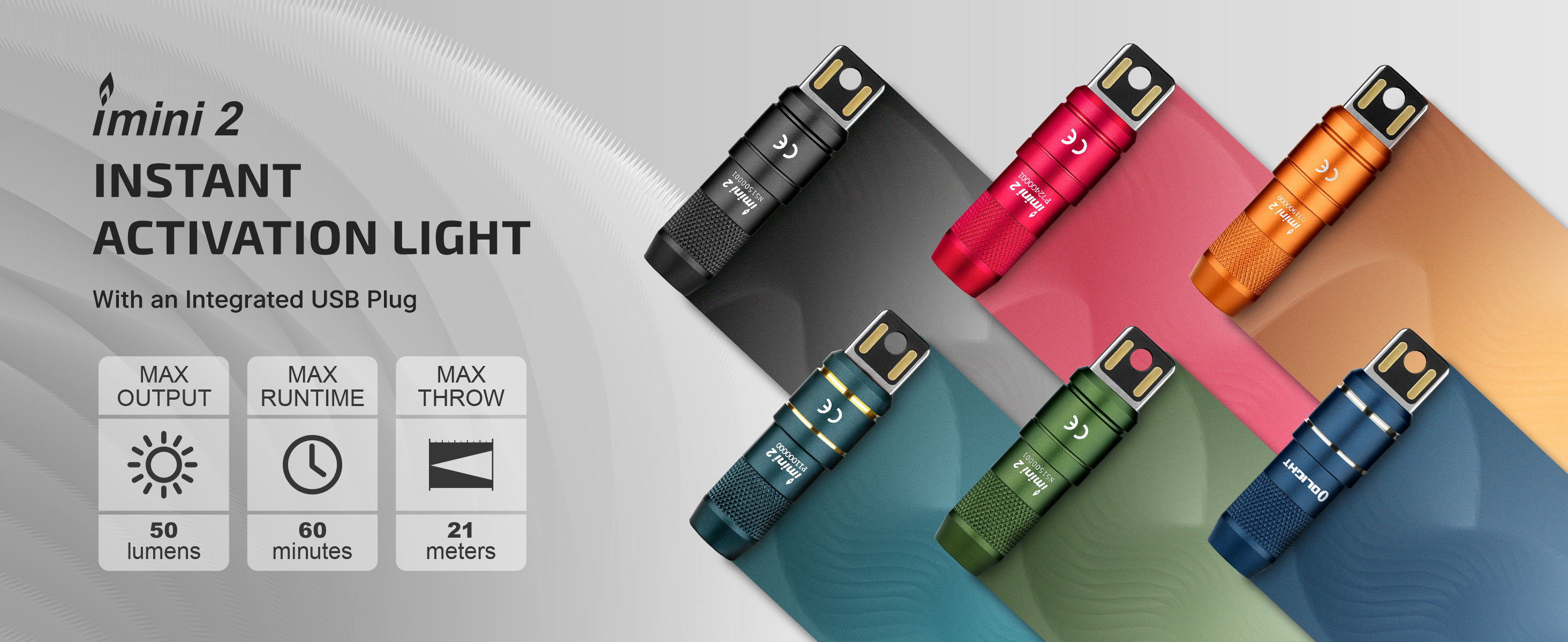OLIGHT IMINI 2 Compact Rechargeable Keychain Flashlight