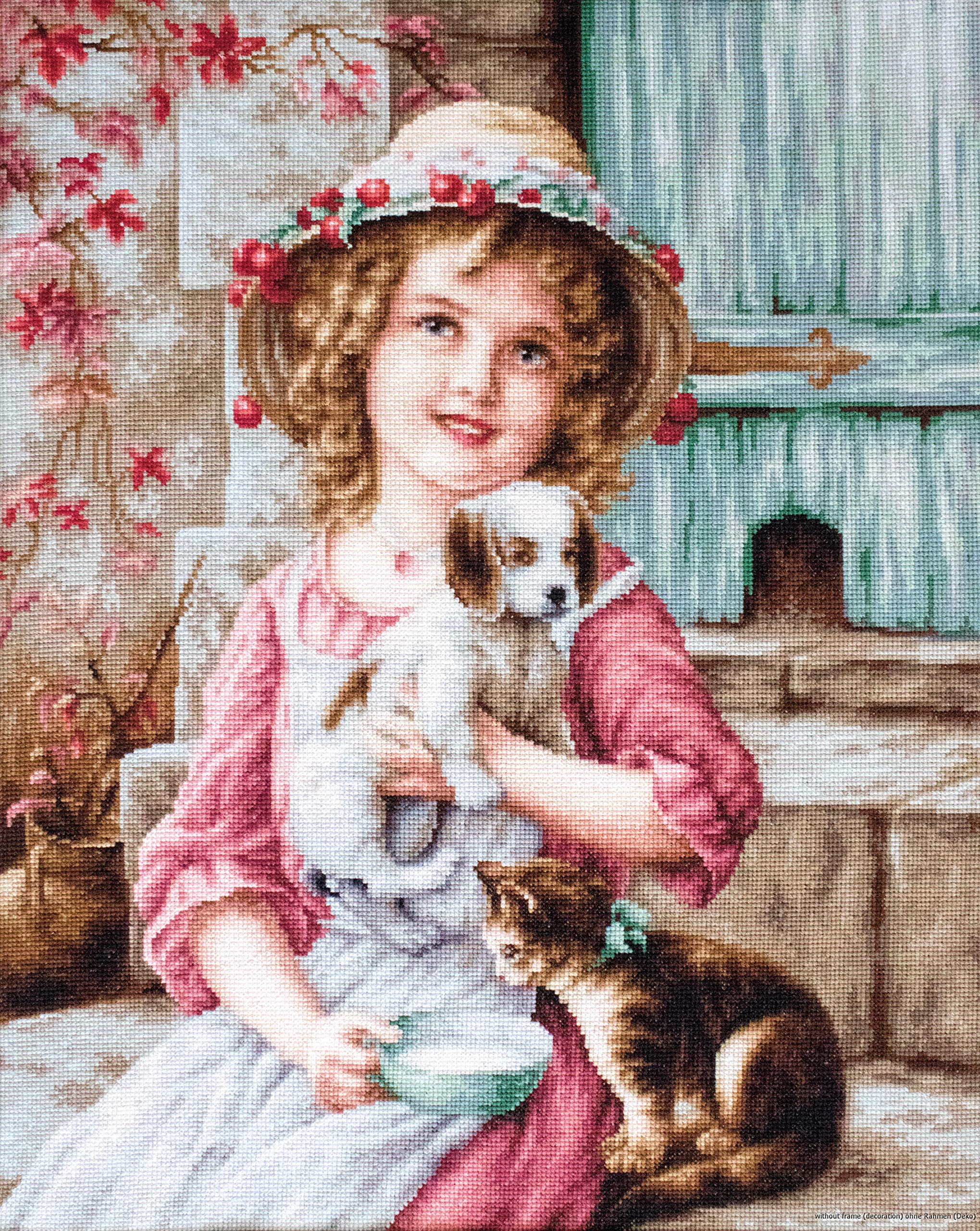 Lucas Multi Luca-S Best Of Friends Counted Cross Stitch Kit