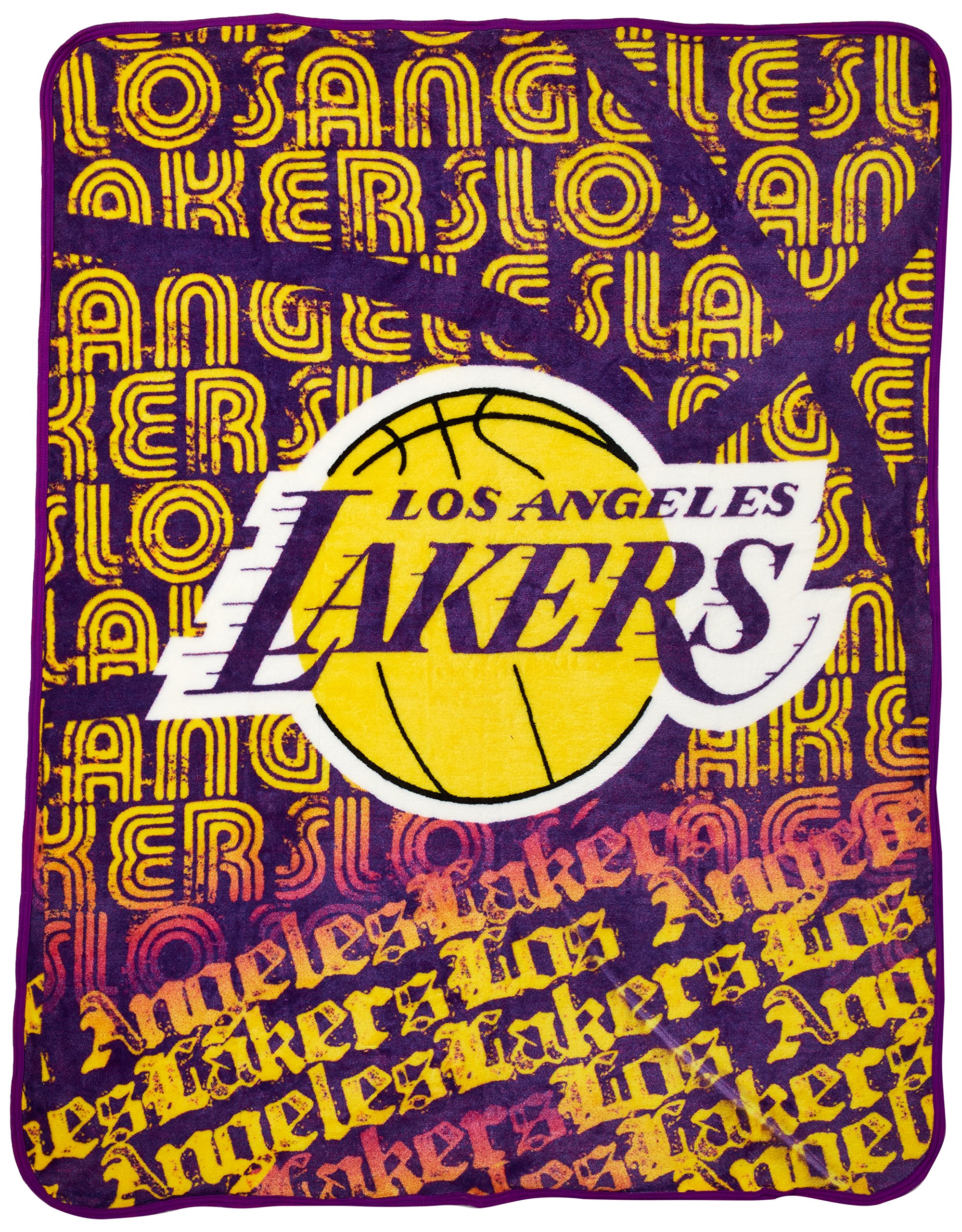 Northwest The Company NBA Los Angeles Lakers Redux Micro Raschel, 116,8 cm da 152,4 cm