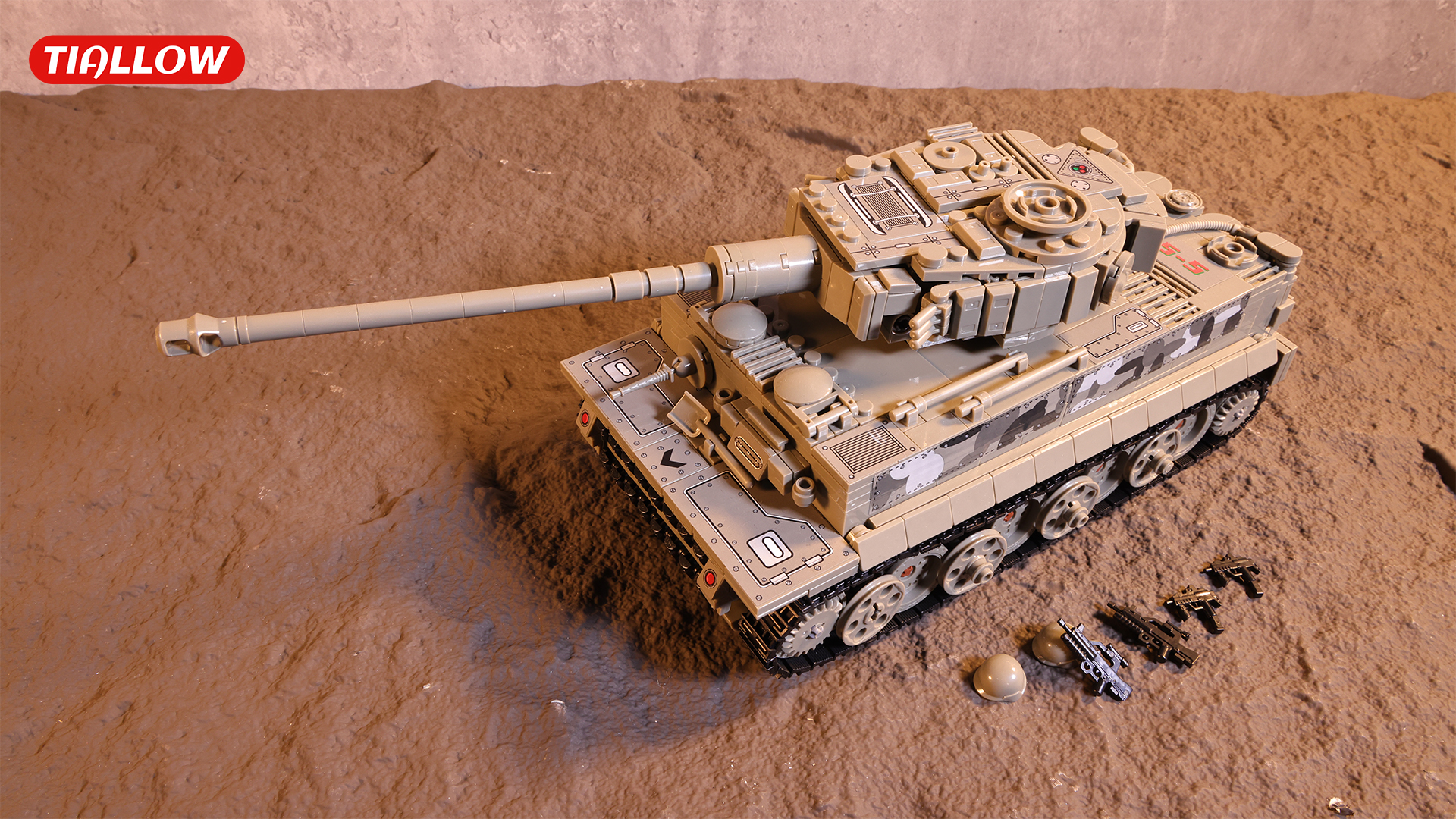 Amazon.com: TIALLOW WW2 1:28 Tiger Tank Sets Military Building Toy
