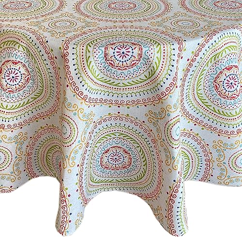 Miniatura 5 de Newbridge - Manteles de tela resistentes a la suciedad para interiores y exteriores con estampado contemporáneo