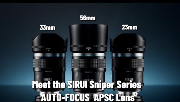 Amazon.com : SIRUI Sniper APS-C Autofocus Lens Set, 23mm