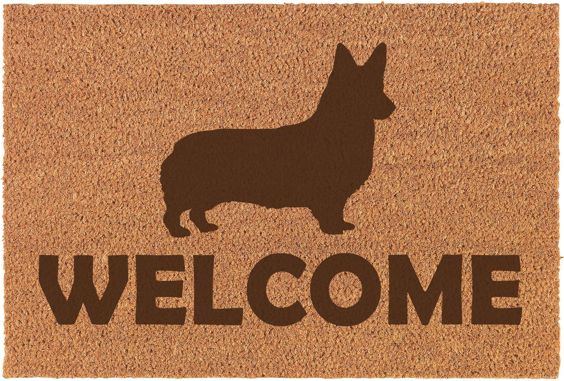 corgi welcome mat