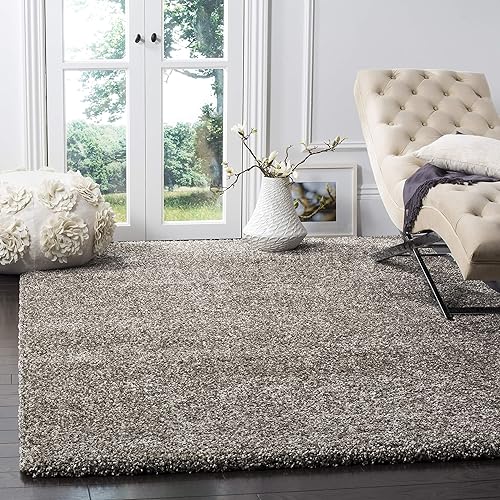 Safavieh Milan Shag Collection SG180-1212 - Alfombra color marfil 10 x 14pies