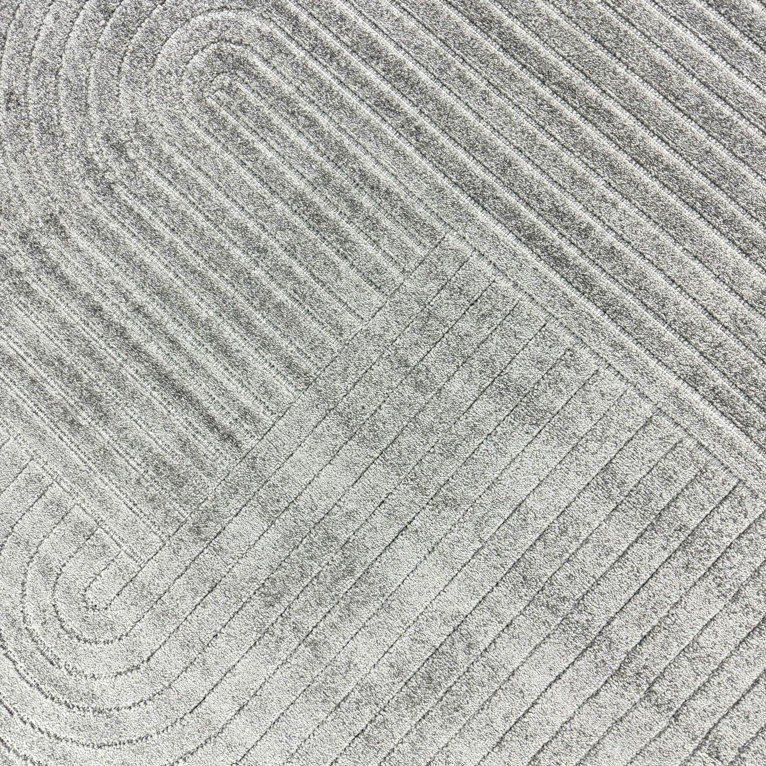 CARPETIA In- & Outdoor Teppich Boho-Muster Anthrazit Wetterfest 140x200 cm