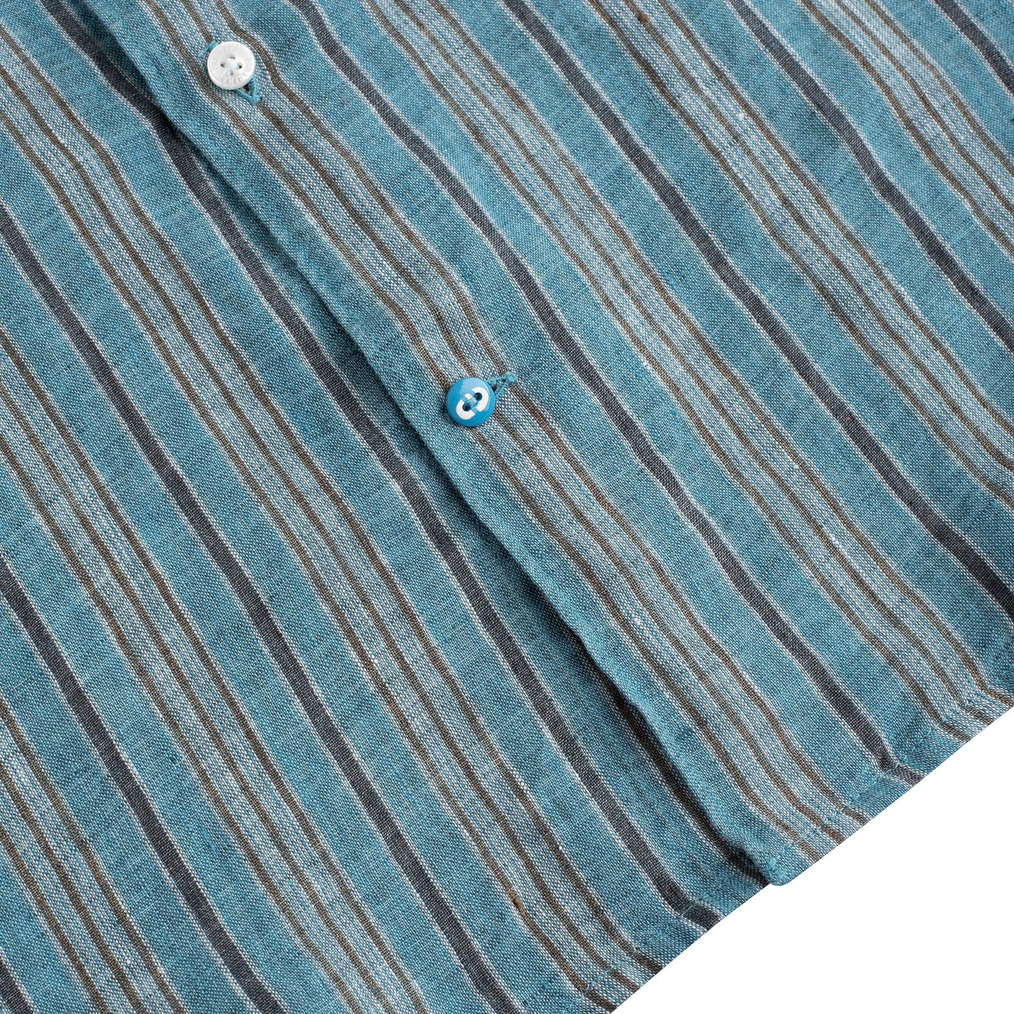 Panareha Camicia da Uomo in Lino LEGZIRA Blu (M)
