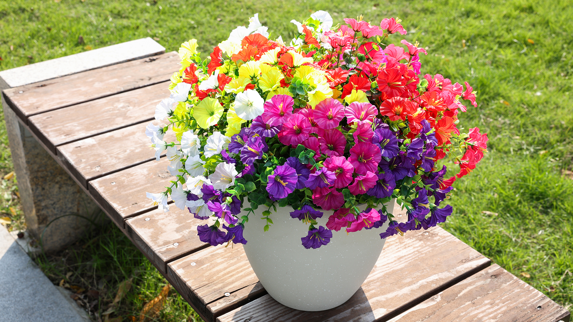 Amazon.com: HyeFlora Artificial Flowers for Outdoors Fake Plants