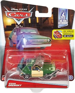 Disney Pixar Cars Diecast, Green Grem with Visor & Torch