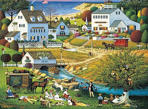 Buffalo Games - Silver Select - Charles Wysocki - Sabueso de los Baskervilles - Rompecabezas de 1000 piezas para adultos, rompecabezas desafiante