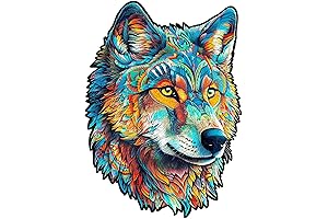 JigFoxy Wolf Puzzle: Intricate Wooden Masterpiece for Adult Puzzle Enthusiasts