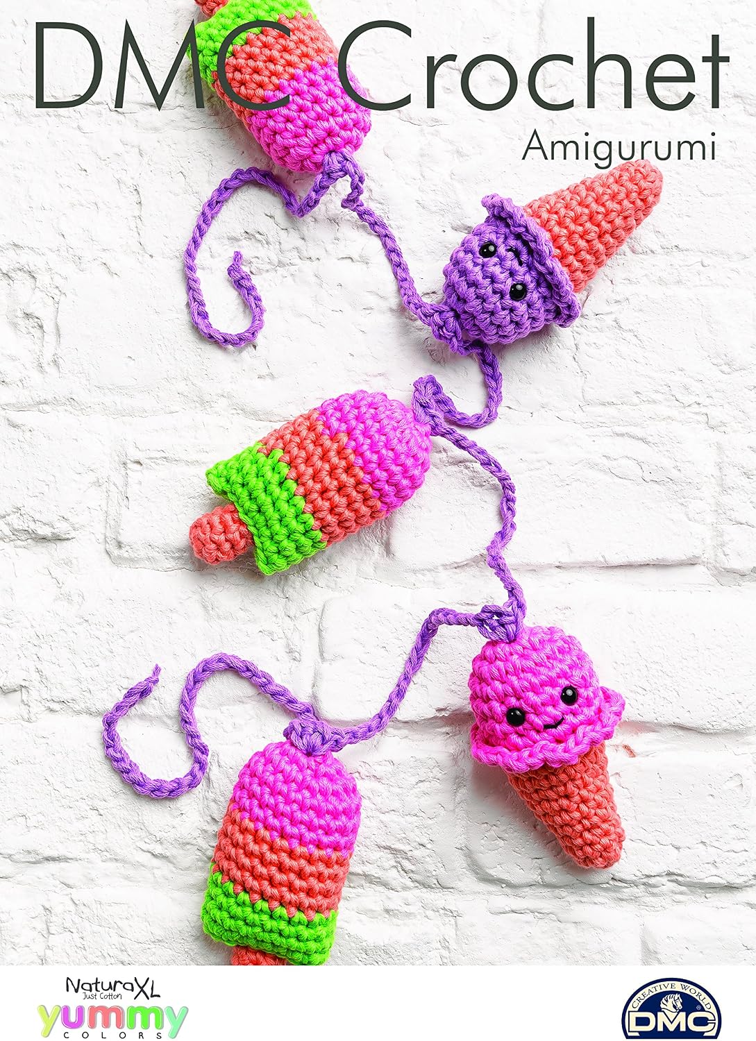DMC Crochet Amigurumi Pattern Ice Cream & Lolly Bunting