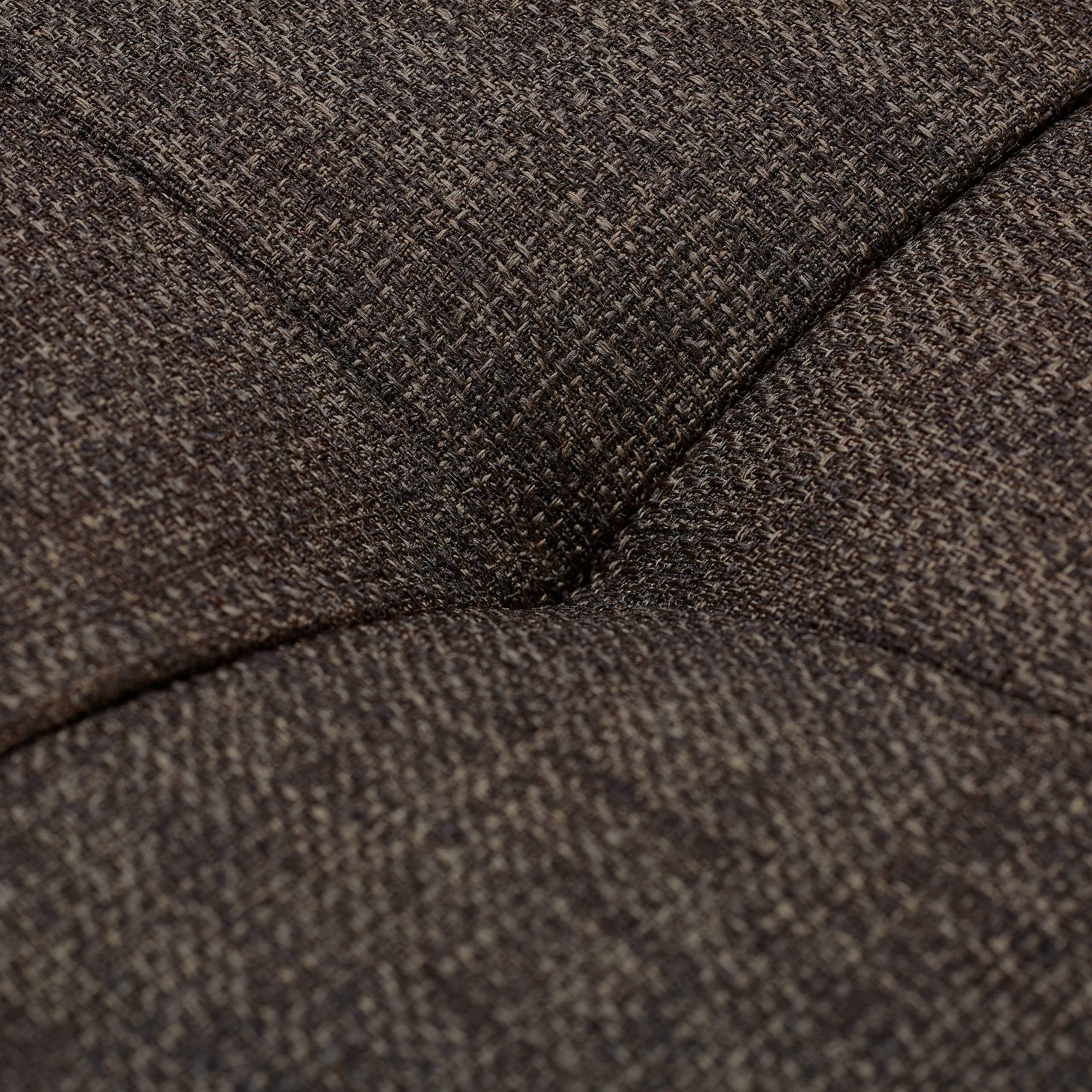 Relaxdays Baúl Almacenamiento con Divisor, Banco Puff Almacenaje, Tela-DM, 120 L, 1 Ud., 38,5 x 110 x 37,5 cm, Marrón