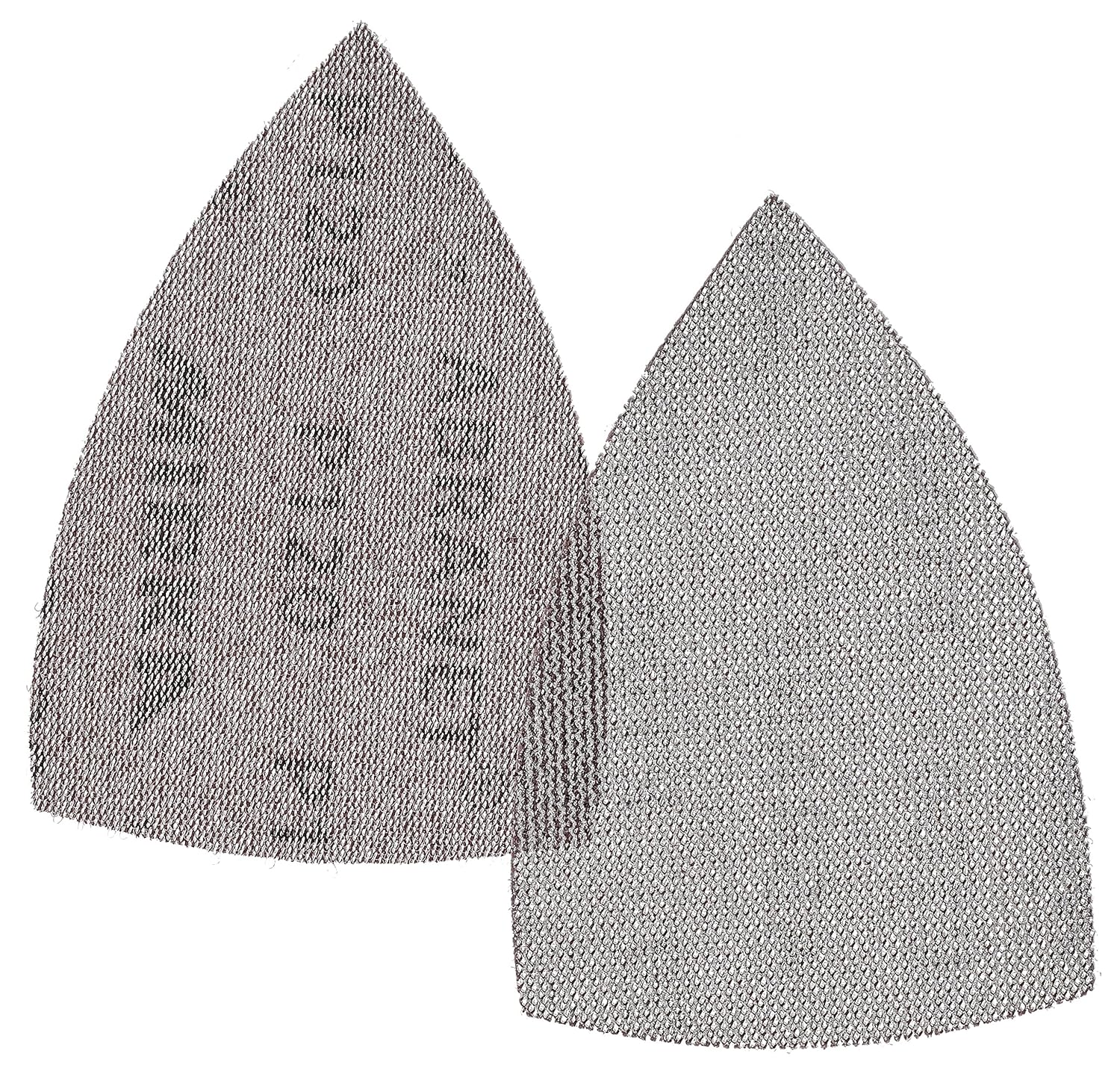 Mirka Abranet Delta Triangle Sanding Discs - 120 Grit - 10-Pack, Hook and Loop, Dust-Reducing Sandpaper for Orbital Sanders, Ideal for Wood, Metal, Paint, and More - 4"x6"x6"