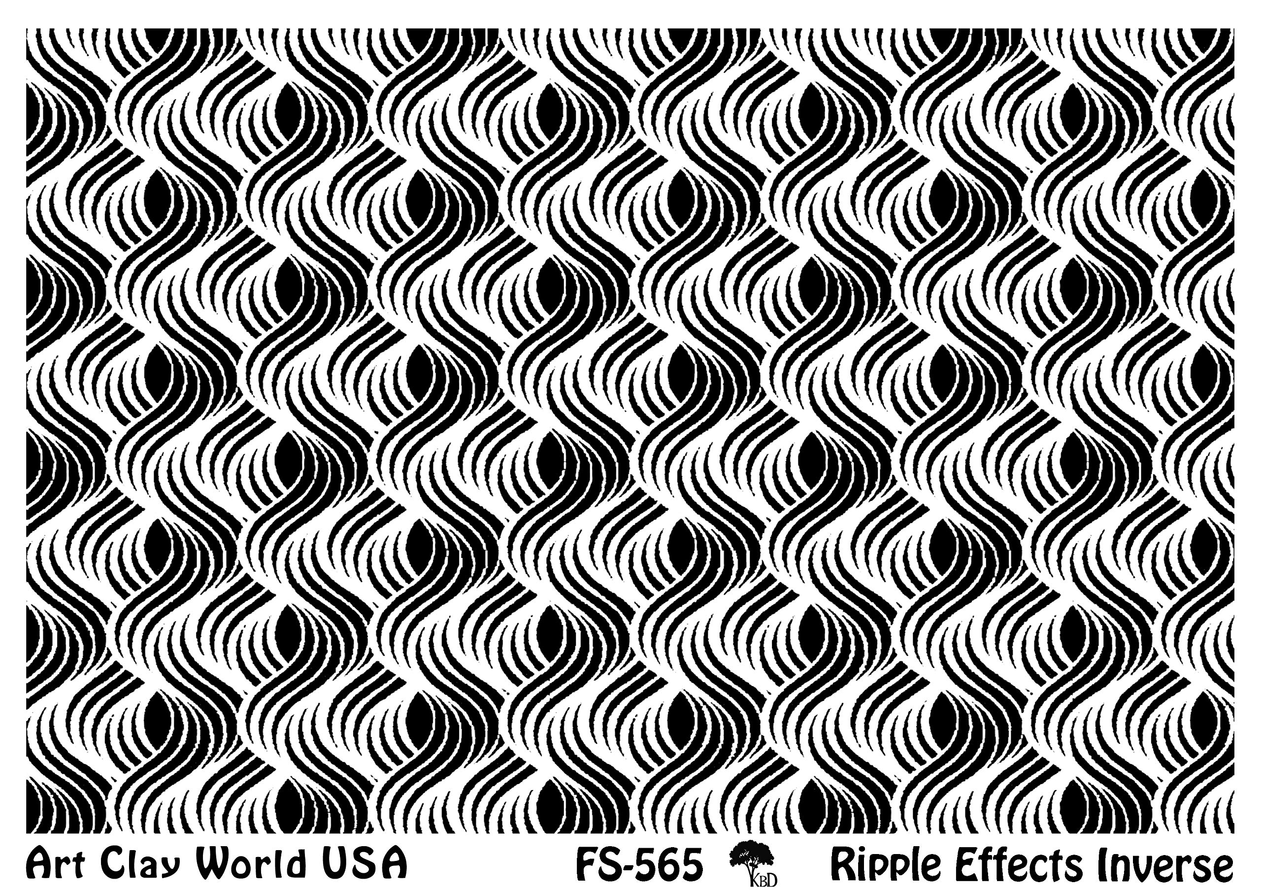 FlexiStamps Texture Sheets Ripple Effects Inverse Design - 1 Pc.