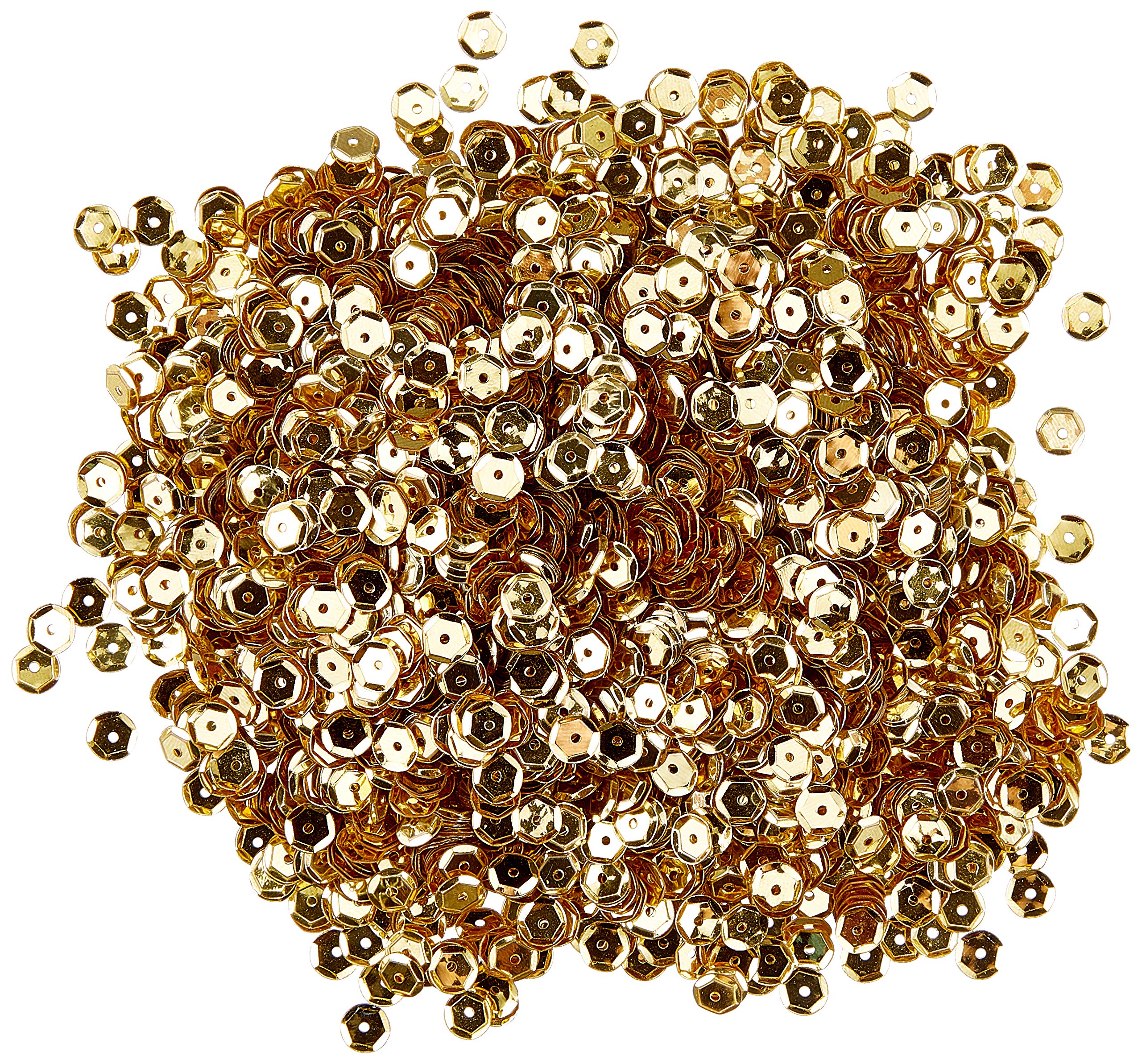 Efco Runde Pailletten In Champagner, 6 Mm, 40 G (ca. 4000 Stück) – Für Basteln, Nähen & Scrapbooking