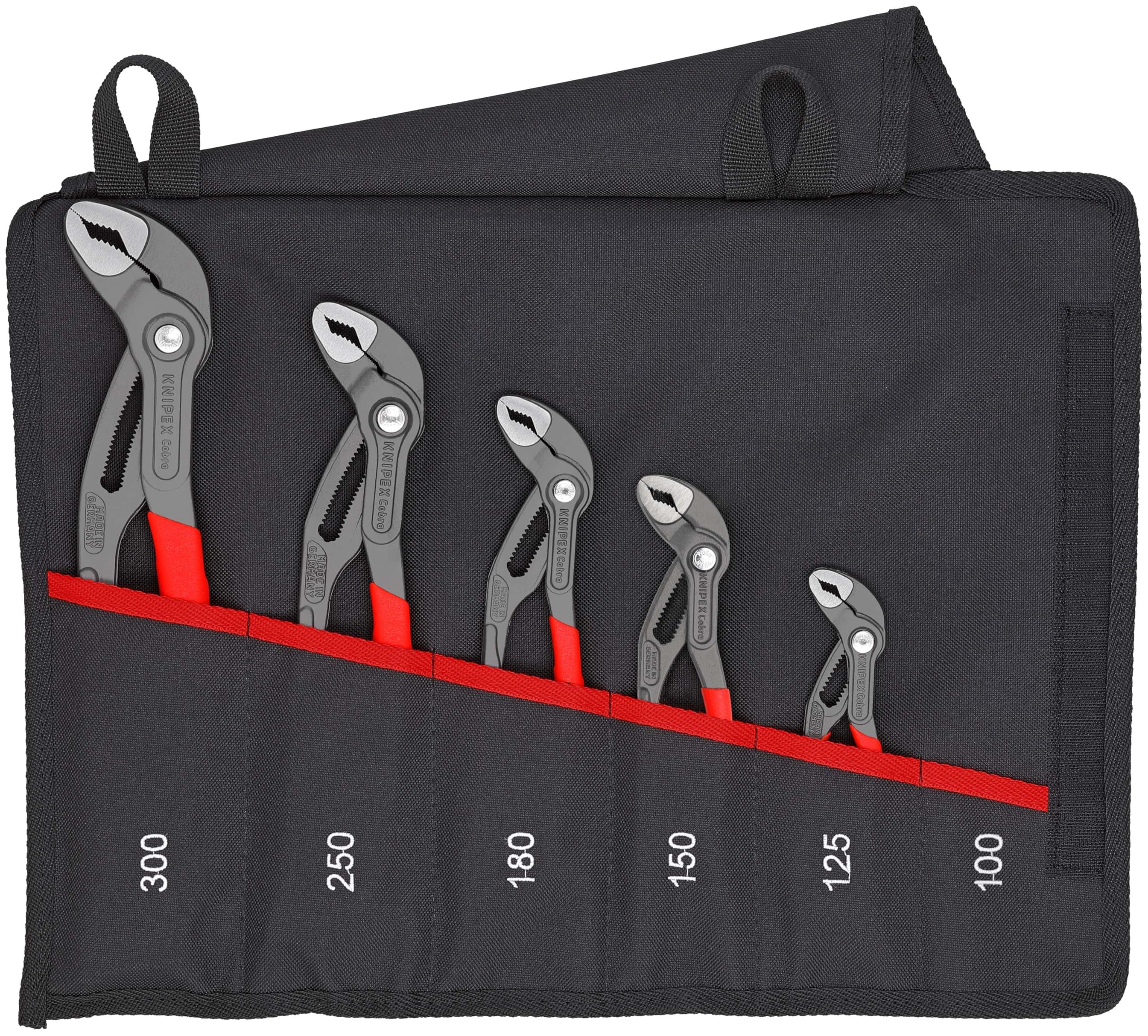 KNIPEX Cobra-Set Wasserpumpenzangen-Set, 5-teilig