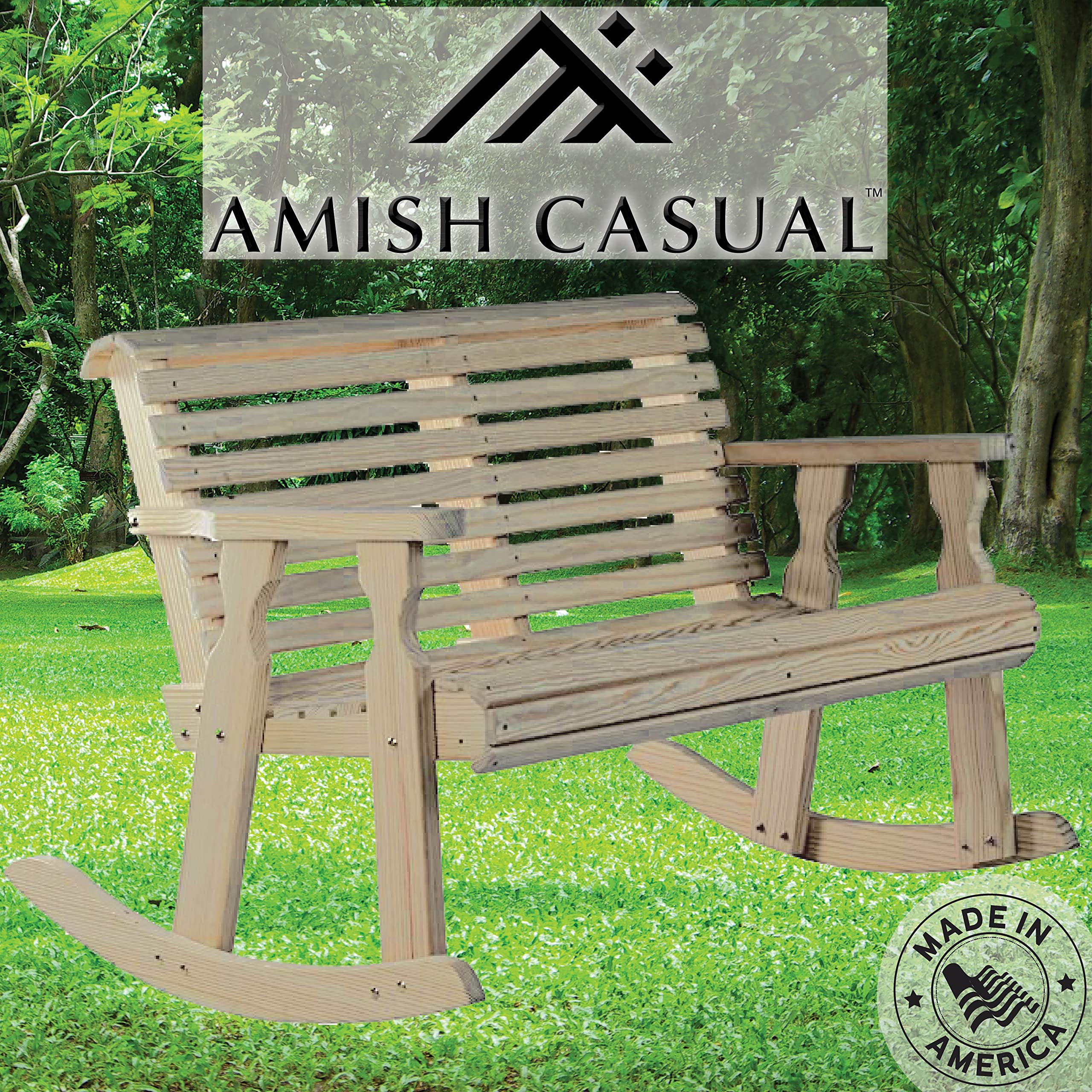 Snapklik.com : Amish Casual Heavy Duty 800 Lb Roll Back Pressure ...