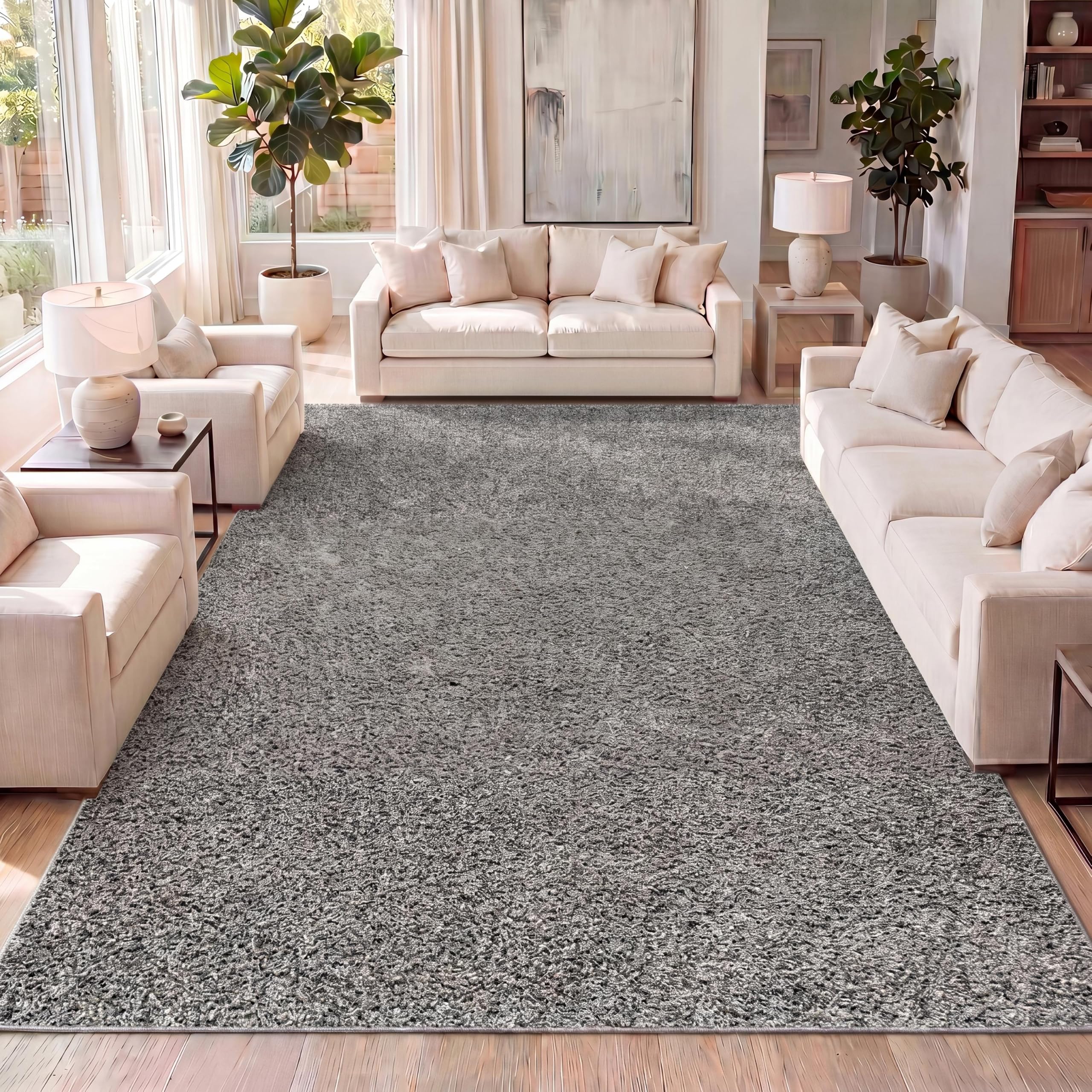 シェフ専用 Y2895 y2699 絨毯2枚 Amazon.com: JONATHAN Y Mercer Shag Plush Charcoal Indoor Area Rug
