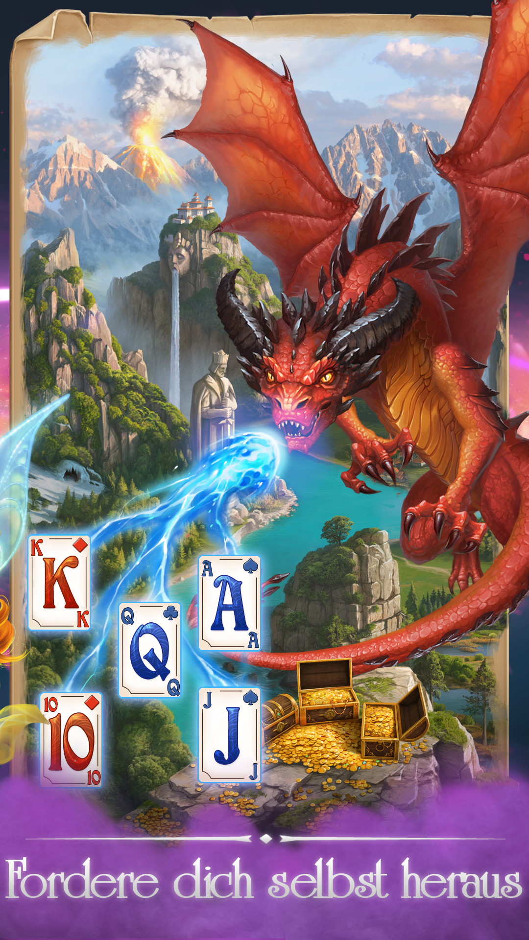 Solitaire Magic Story. Super lustiger Solitär in einer pulsierenden Zauberwelt. Kein Internet nötig! Spiel einfach!