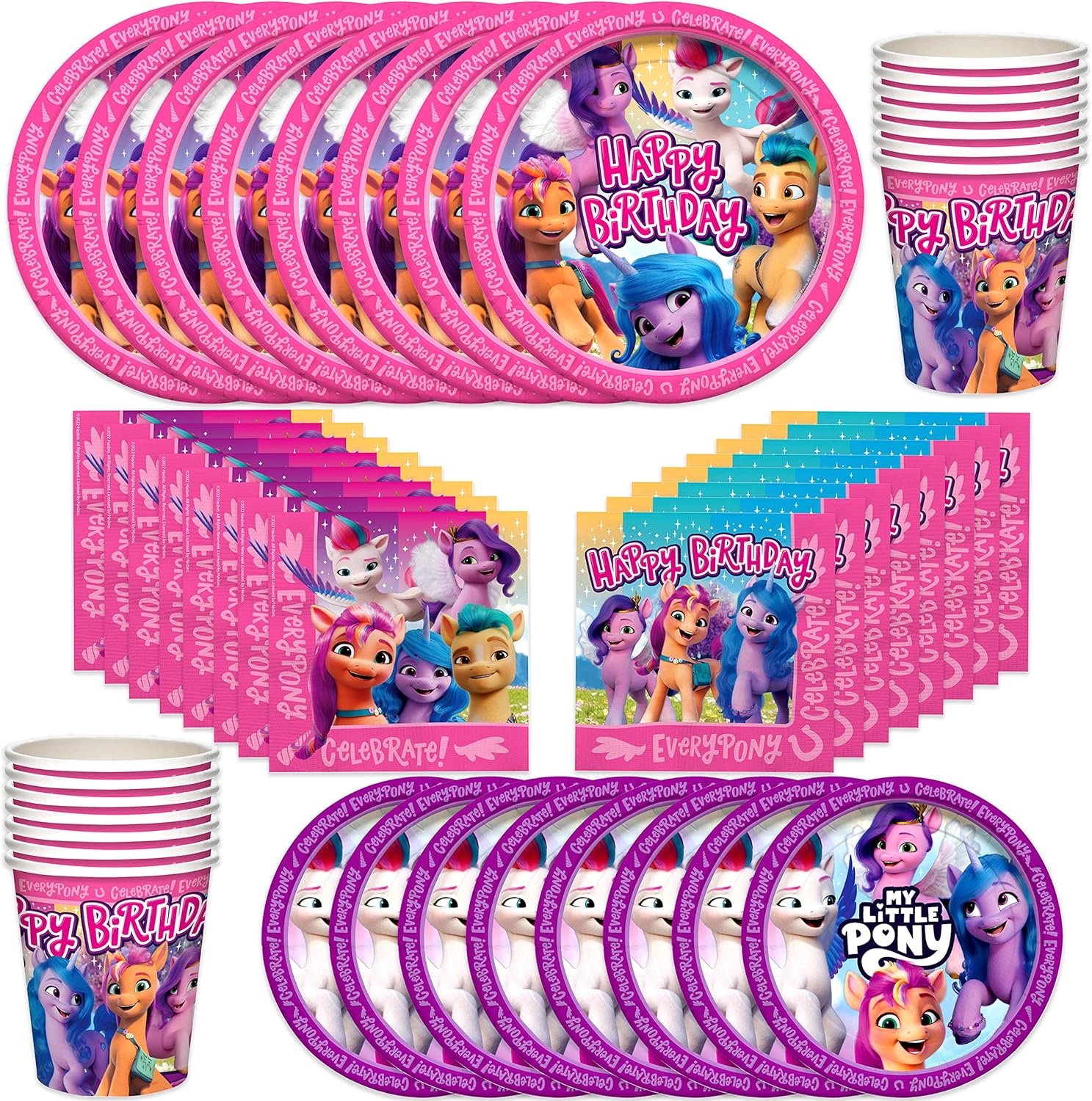 Treasures Gifted My Little Pony Birthday Party Supplies Serves 16 Guests