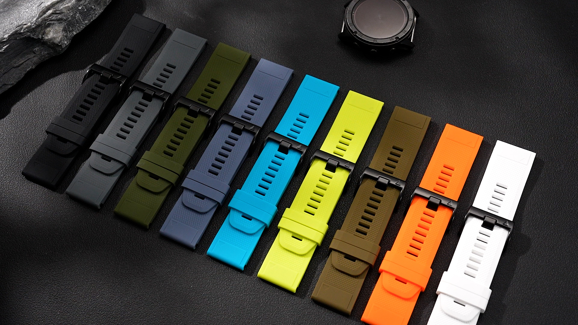 Correa de silicona 26mm compatible con Garmin Fenix 8 miniatura 7