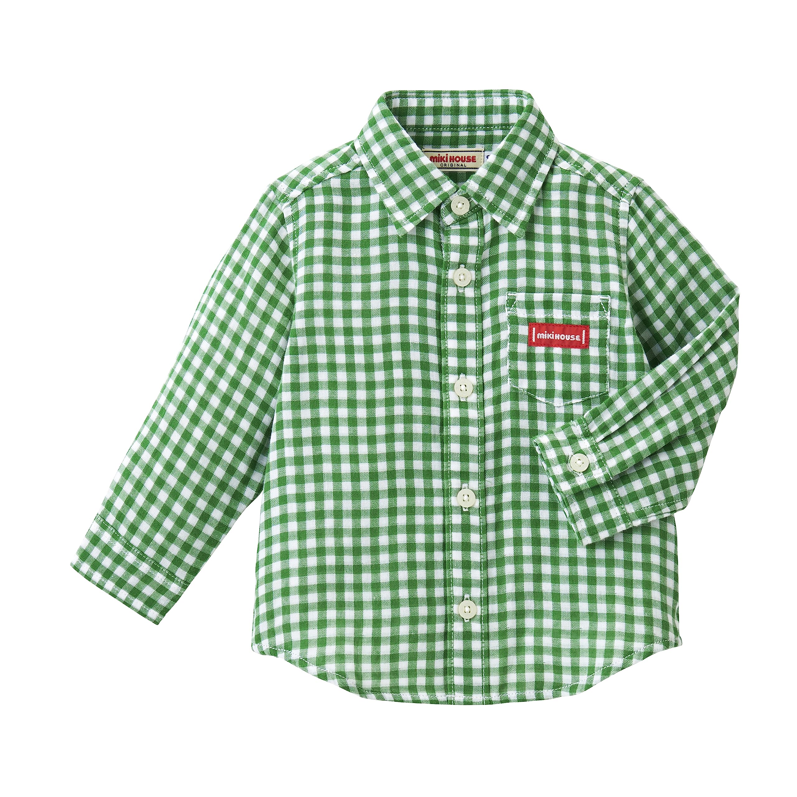 ミキハウス新品豪華ポロシャツ　長袖　襟付きサーカス　チェックプッチー君100cm ミキハウス新品豪華ポロシャツ 長袖 襟付きサーカス チェック