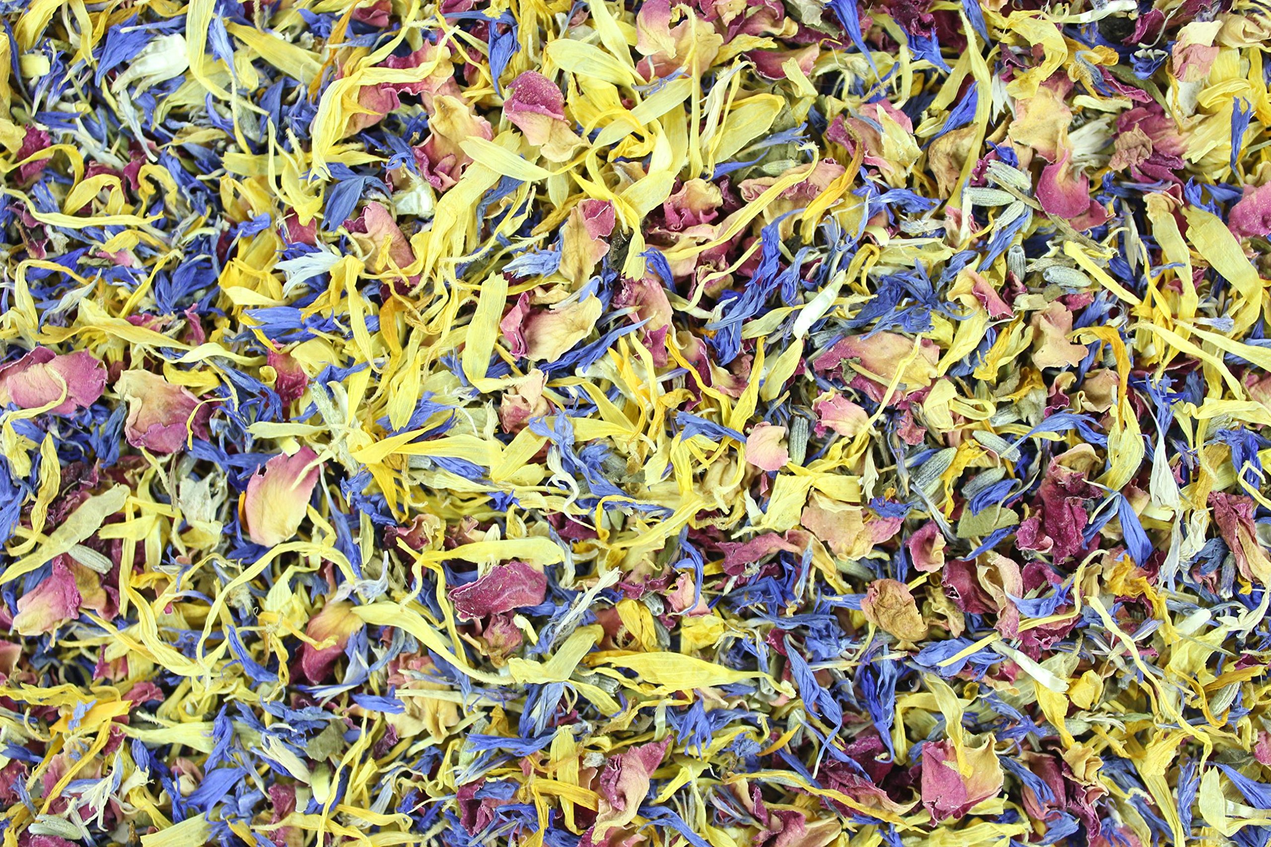 1000Kräuter Blütenmix Blütenmischung Bunt Teeblüten Teeblütenmischung Dekoblüten Dekoblütenmischung (1000g)