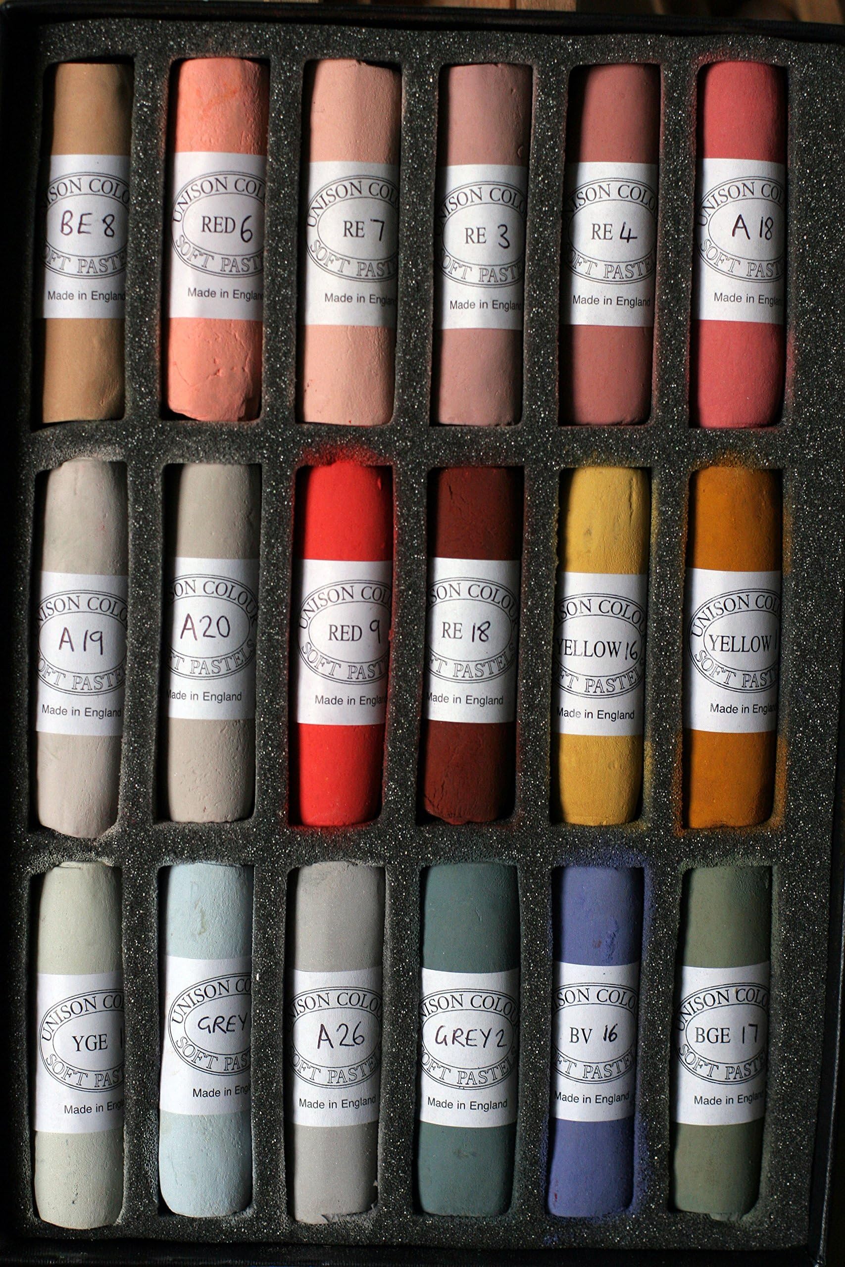 Unison Color Soft Pastels Hand Made Portrait 18 set