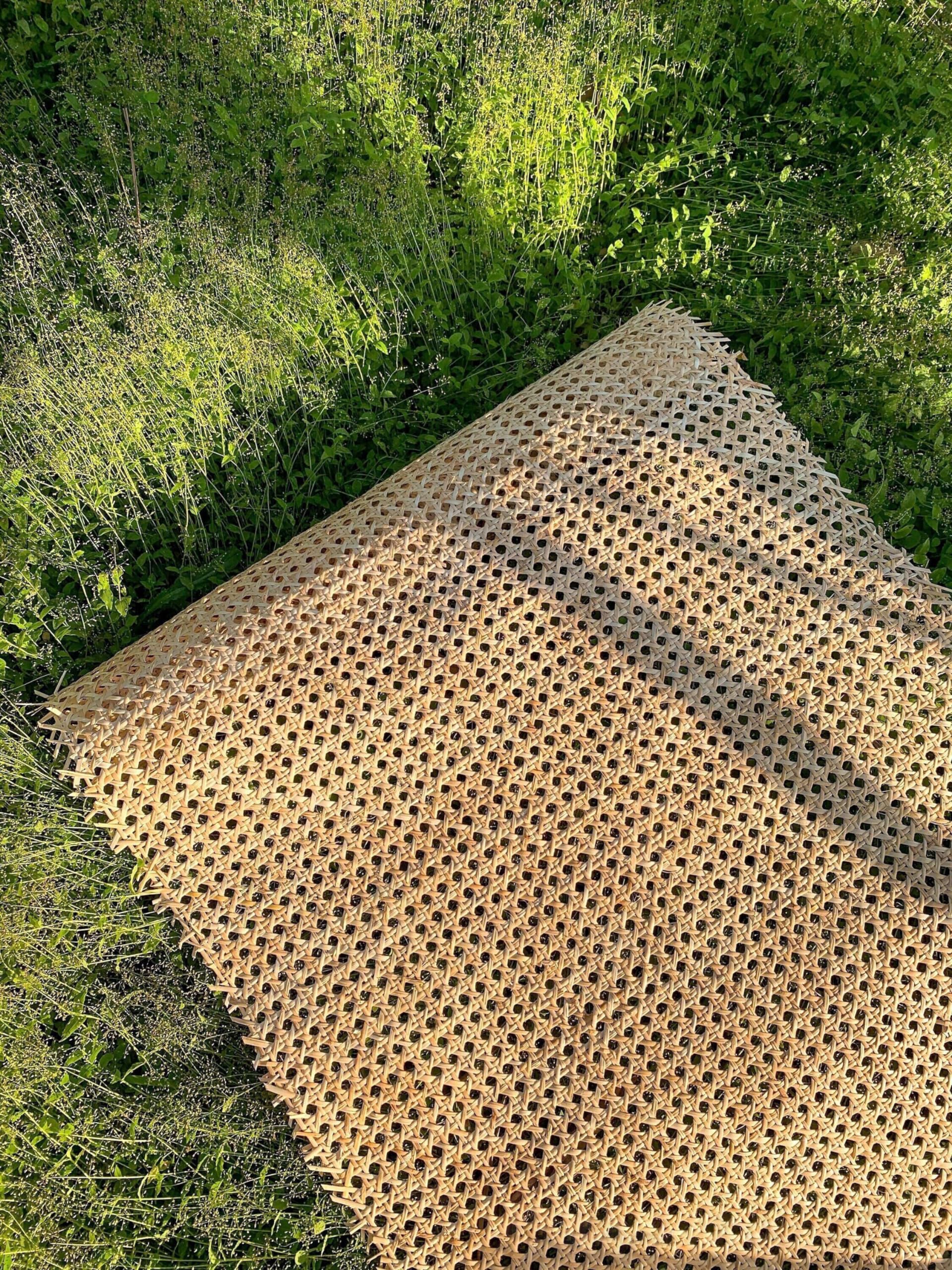 70cm di Larghezza, Rattan Rotolo, Paglia di Vienna, Rattan Naturale Rotolo, Rattan, 70x400cm Rotolo di Canna,Rattan Intrecciato Fettuccia Material Paglia per Cesti, Sedie, Bag, Borse, Giardino DIY