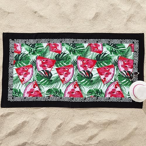 Miniatura 7 de Juicy Couture Toallas de playa extra grandes 100% algodón, toallas de piscina de gran tamaño, toallas ligeras y de secado rápido, 36 x 68 pulgadas