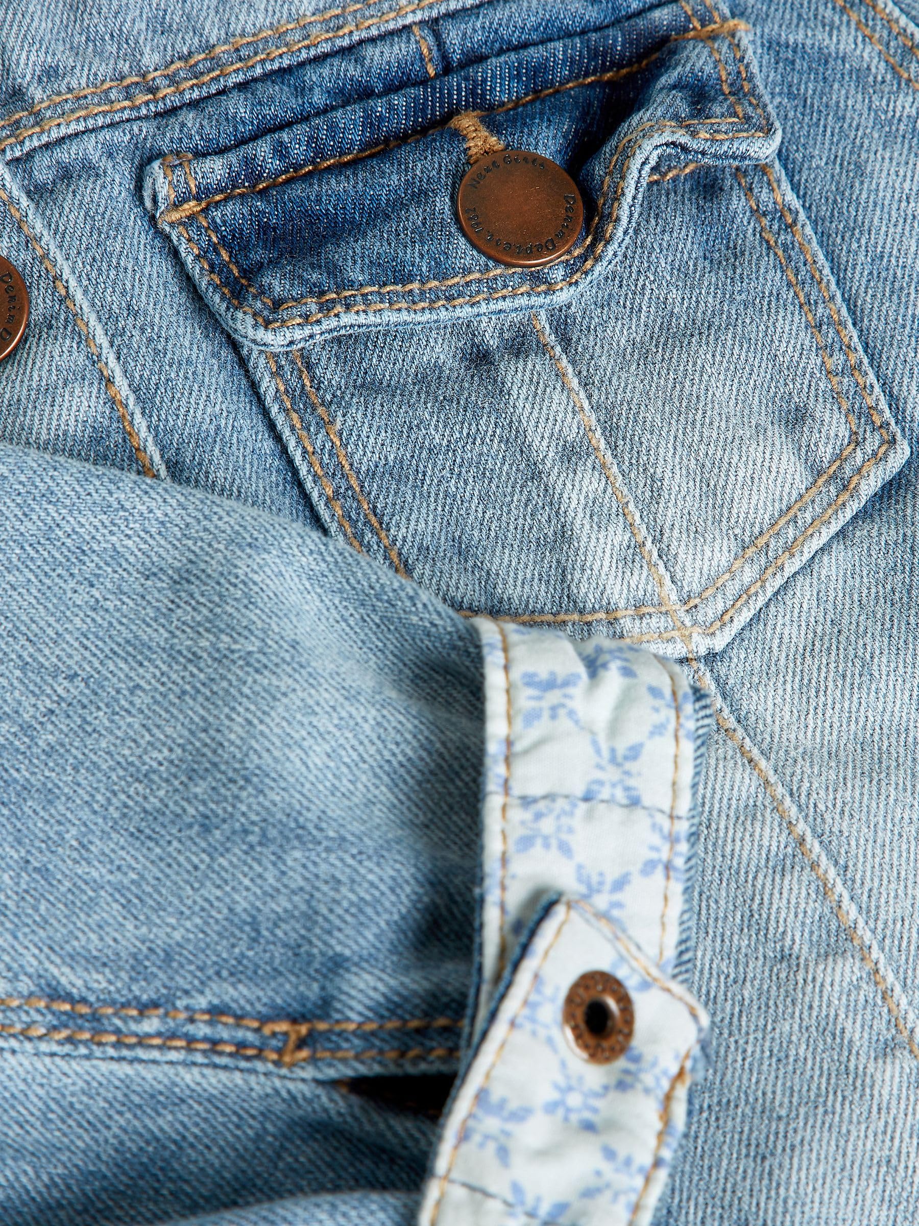 NEXT Niñas Chaqueta vaquera estilo del Oeste 100% algodón Azul Medio 12 Meses-18 Meses