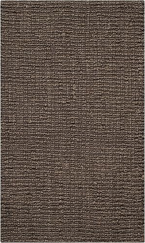 Vista 175 de SAFAVIEH Colección Natural Fiber NF447A - Tapete de pasillo, yute texturizado grueso tejido a mano de 0.75 pulgadas de grosor, ideal para zonas