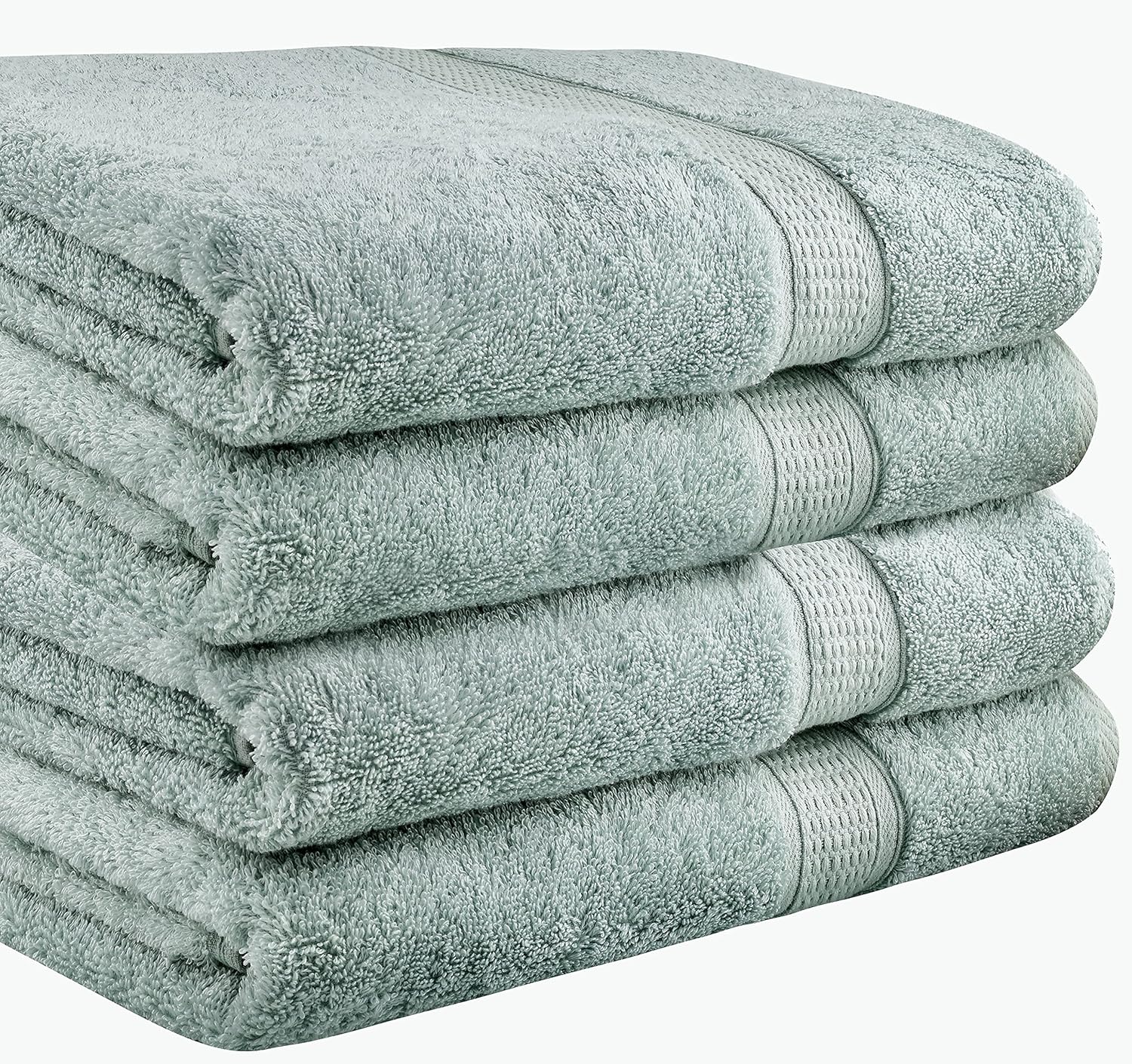 Ariv Premium Bamboo Cotton Bath Towels - Natural, Ultra Absorbent and Eco-Friendly 30" X 52" (Duck Egg) : Home & Kitchen