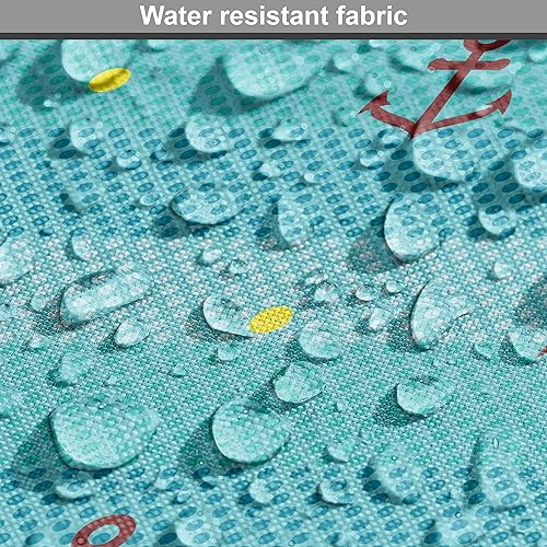 Miniatura 162 de Ambesonne The Yard - Tela de hibisco de flores tropicales en tonos de la vida real, tela decorativa para tapicería, cestas de almacenamiento