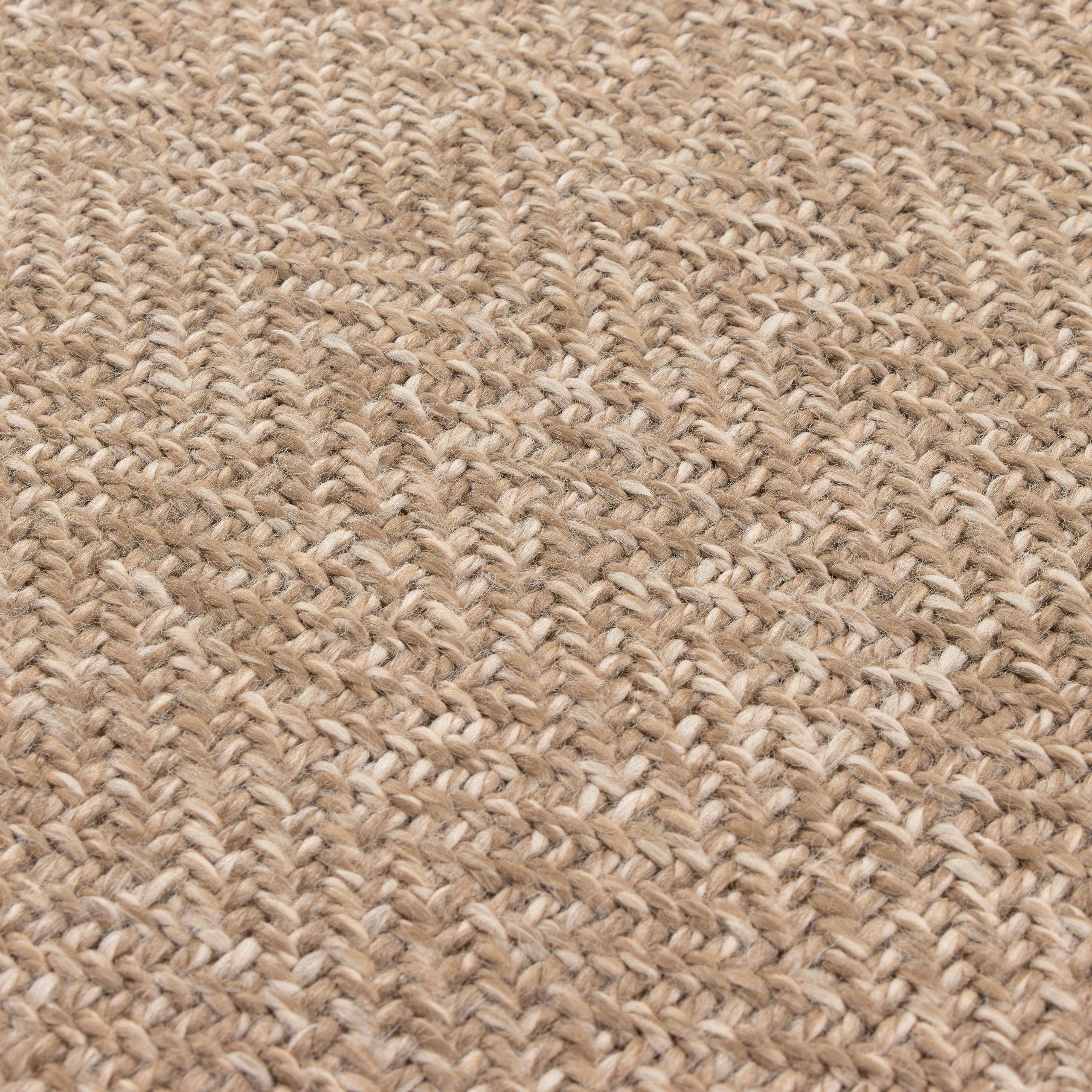 CARPETIA In- & Outdoor Teppich Uni Natur Beige Sisal-Look 140x200 cm