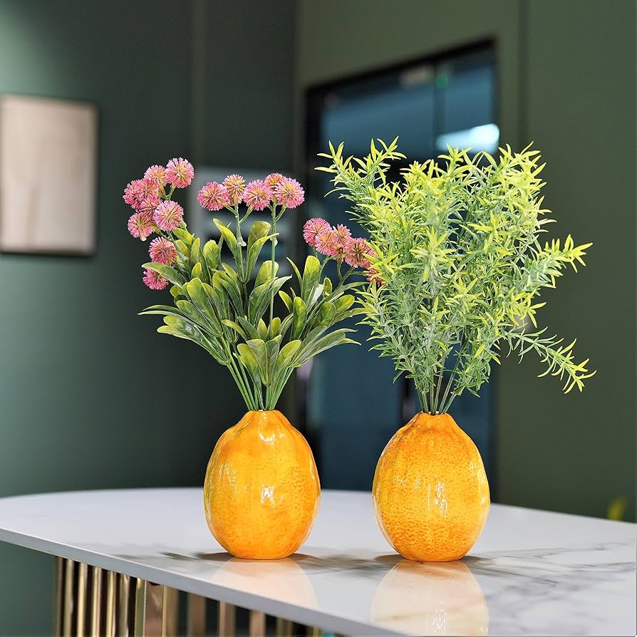 置物 remon Ceramic Vase for Flowers Decorative - Unique Artificial