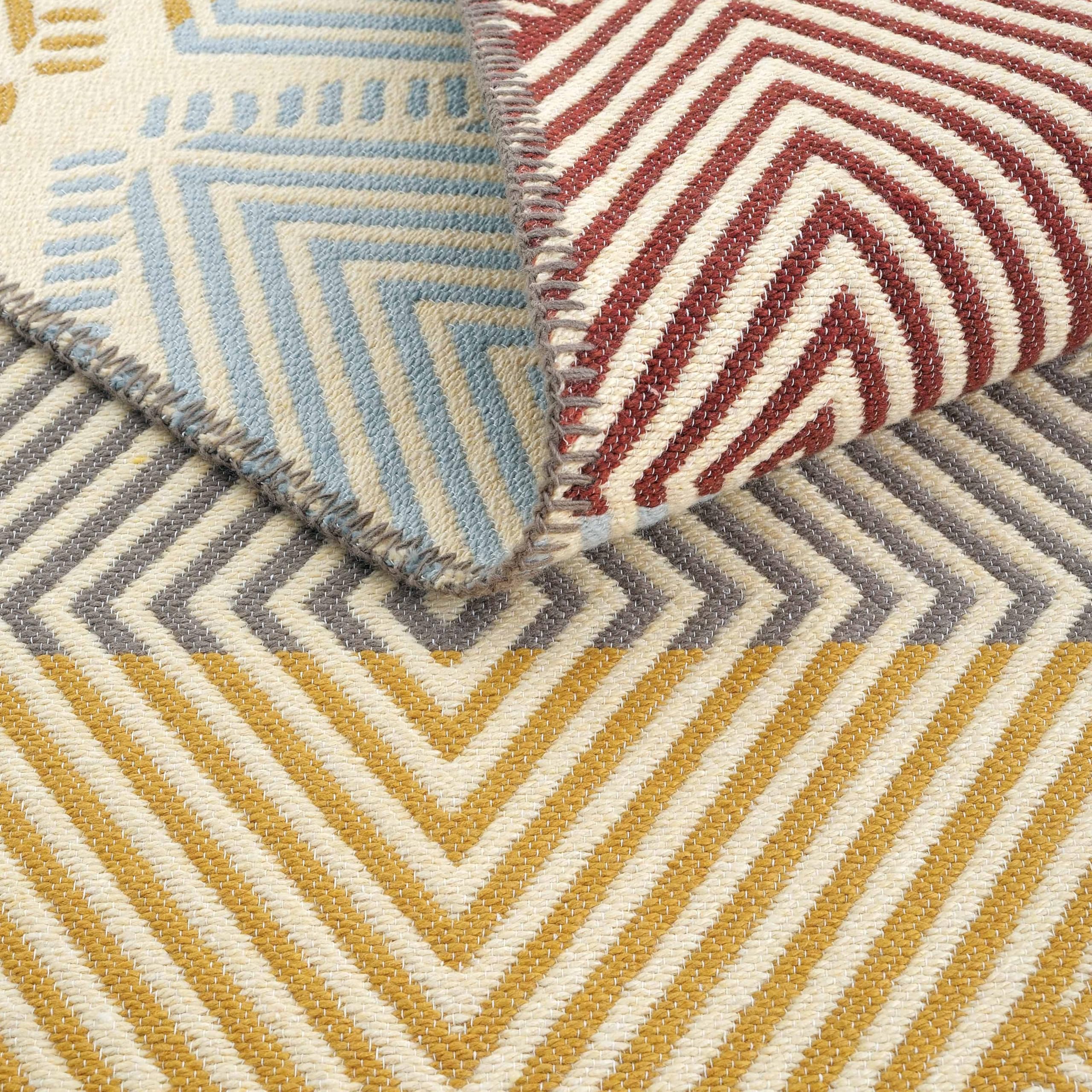 Cool Halı Lovely 2412 B Renkli Kilim Makinede Yıkanabilir Çift Taraflı Akrilik İnce Banyo Balkon Mutfak Kilimi