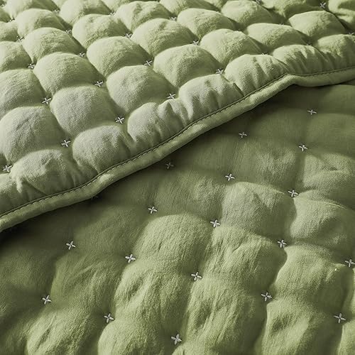 Miniatura 6 de WDCOZY - Juego de colcha con fundas de almohada, ligera extragrande, manta acolchada y delgada, 3 piezas, 118 x 106 pulgadas, tamaño California