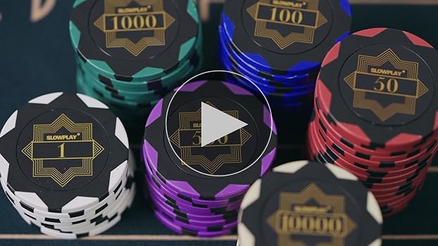 SLOWPLAY Nash ポーカー チップセット 300枚 バリュー表記あり Amazon | SLOWPLAY Nash クレイポーカーチップセット 14g
