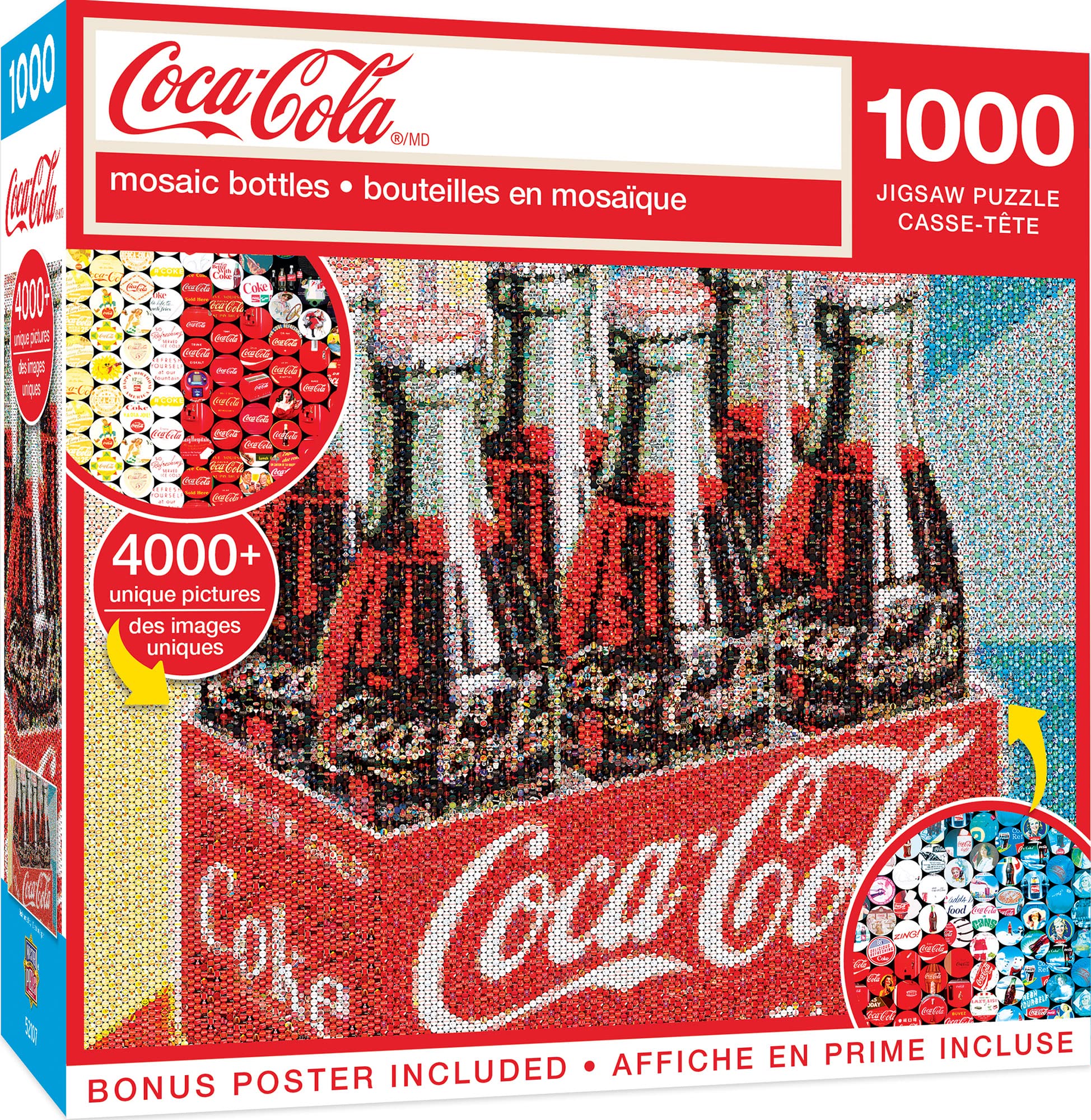 Baby Fanatics 82121: Coca-Cola - Photomosiac Bottles 1000Pc Puzzle