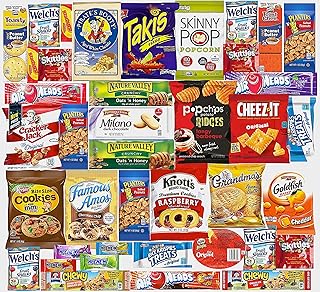 Ultimate Variety Sampler Care Package (40 Count) - Gift Package, Snacks, Chips, Cookies, Bars, Candies, Nuts Gift Box, Office Meetings,Friends & Family, Military,College Students