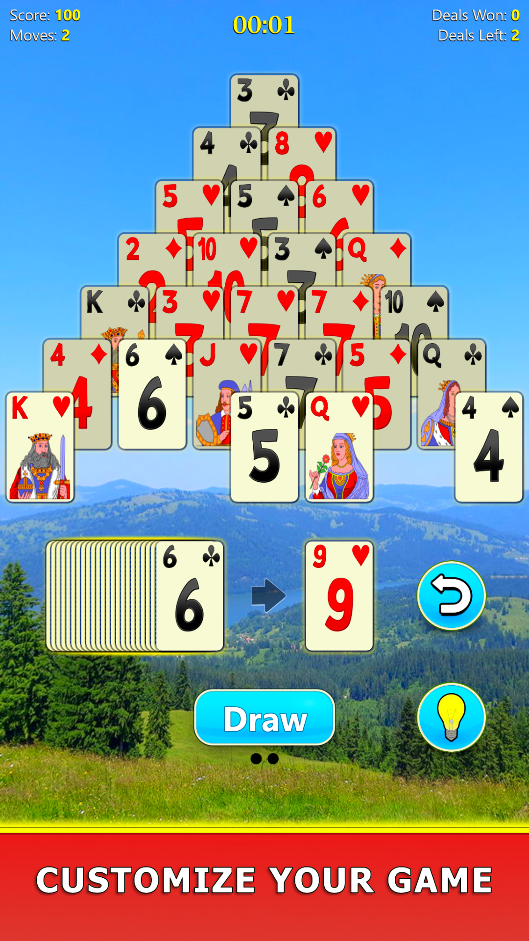 Pyramid Solitaire Mobile - App on Amazon Appstore