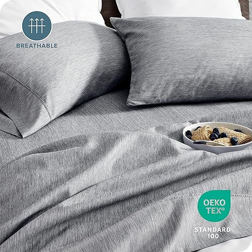 Miniatura 5 de Bare Home - Juego de sábanas de microfibra ultrasuave, 4 piezas de 1800 hilos, doble cepillado, esquinas tipo bolsillos profundos, ajuste fácil,