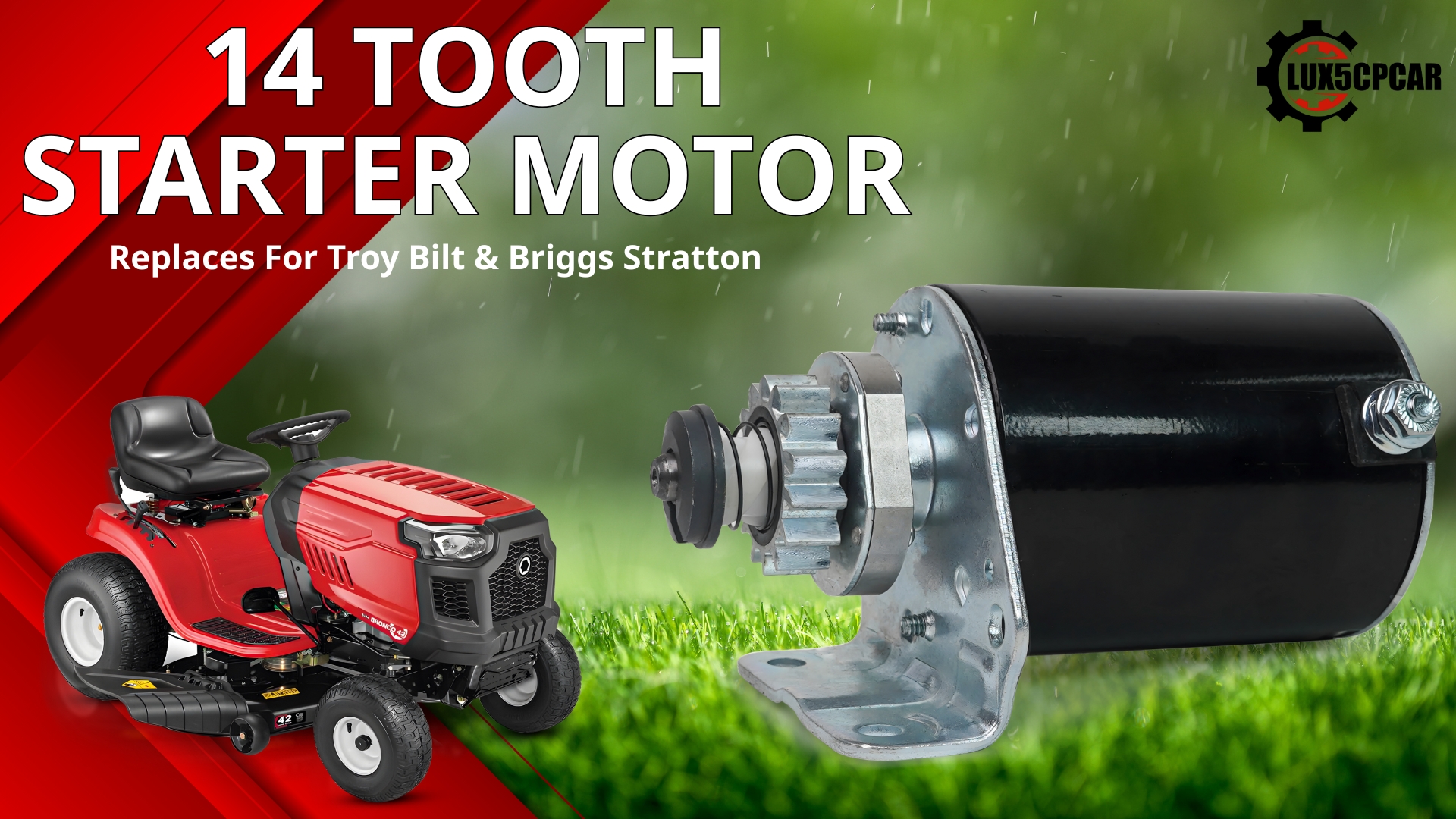 14-Tooth Starter For Troy-Bilt Bronco/Pony Mowers With Briggs & Stratton 17.5HP